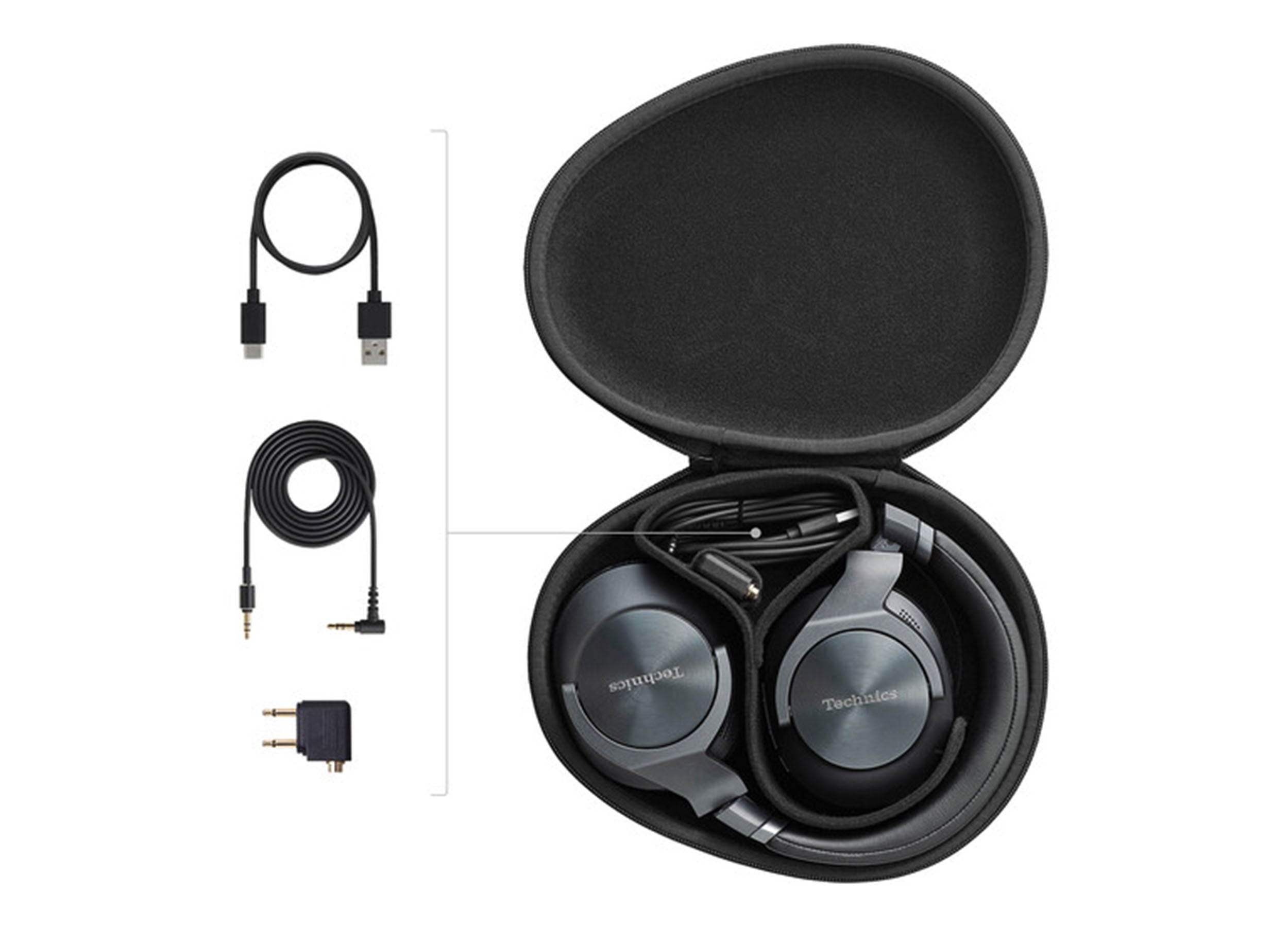 Technics EAHA800K Wireless Headphones with Noise Cancelling and Microphone - Black by Technics