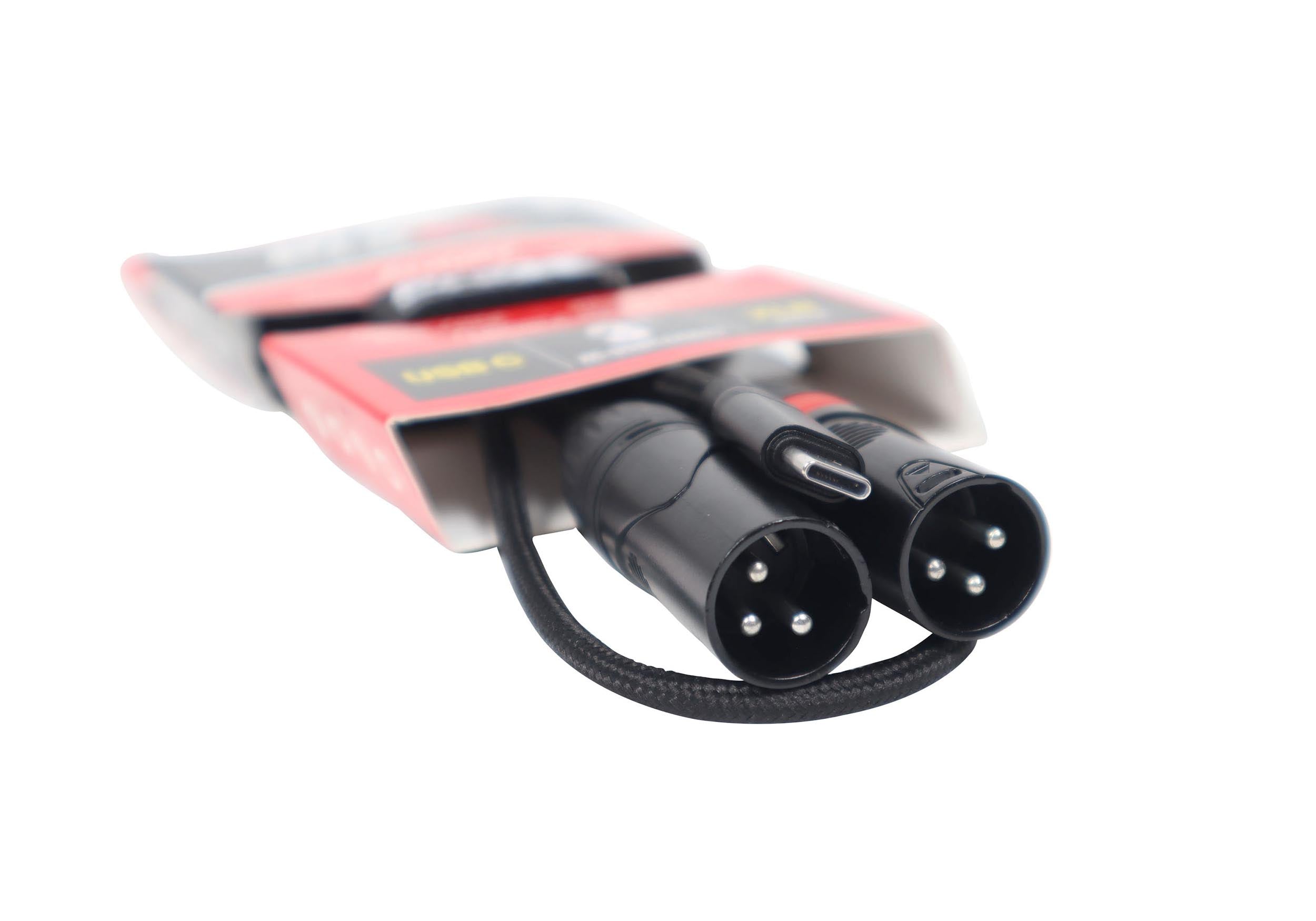 ProX XC-USBC2XM03 USB-C to Dual XLR-M Audio Cable - 3 Feet by ProX Cases