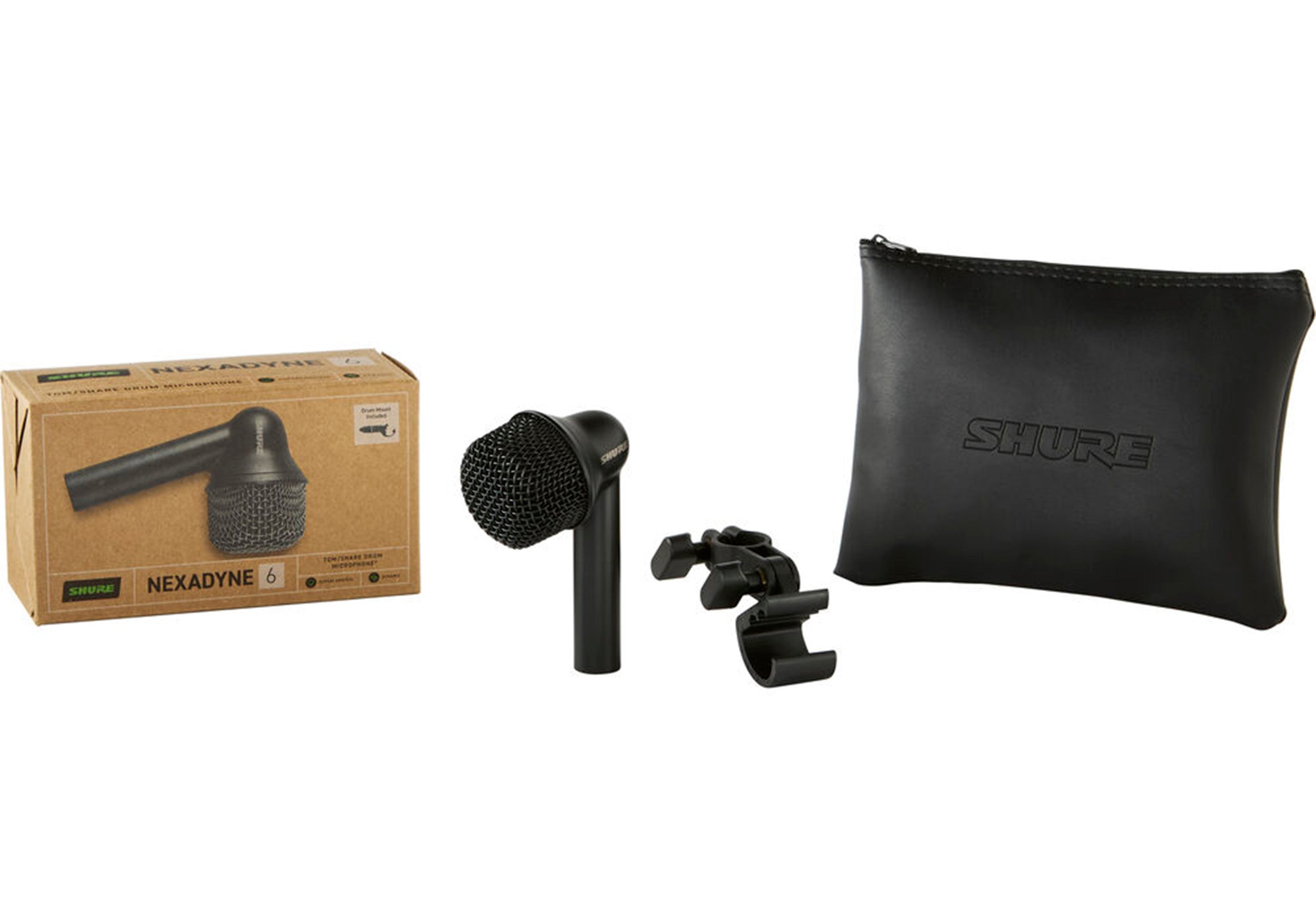 Shure NXN6-3PK Nexadyne 6 Supercardioid Dynamic Tom/Snare Microphone - 3 Pack