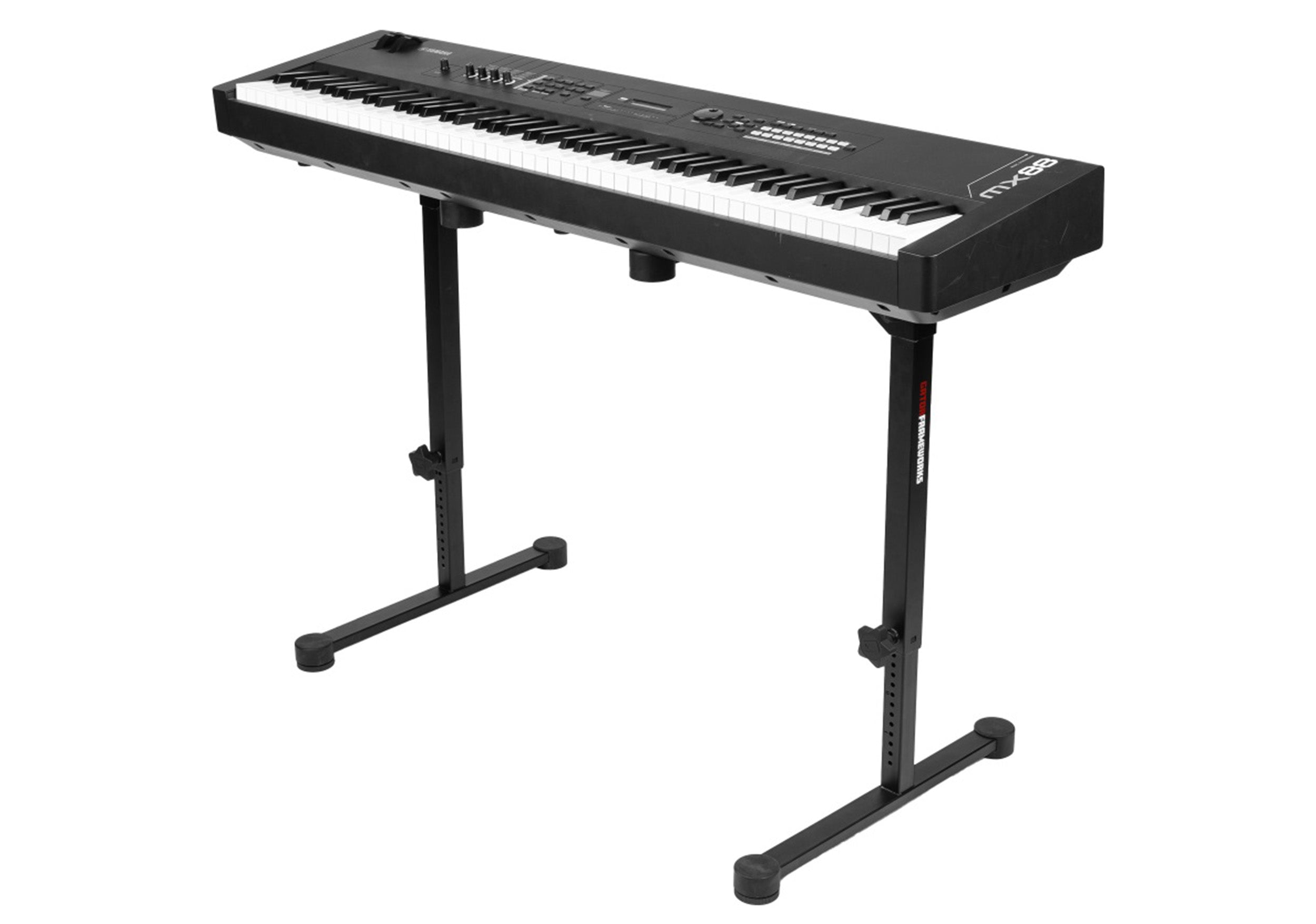 Gator Cases GFW-KEY-6000 Collapsible Table Style Keyboard Stand with Carrying Strap - Black by Gator Cases
