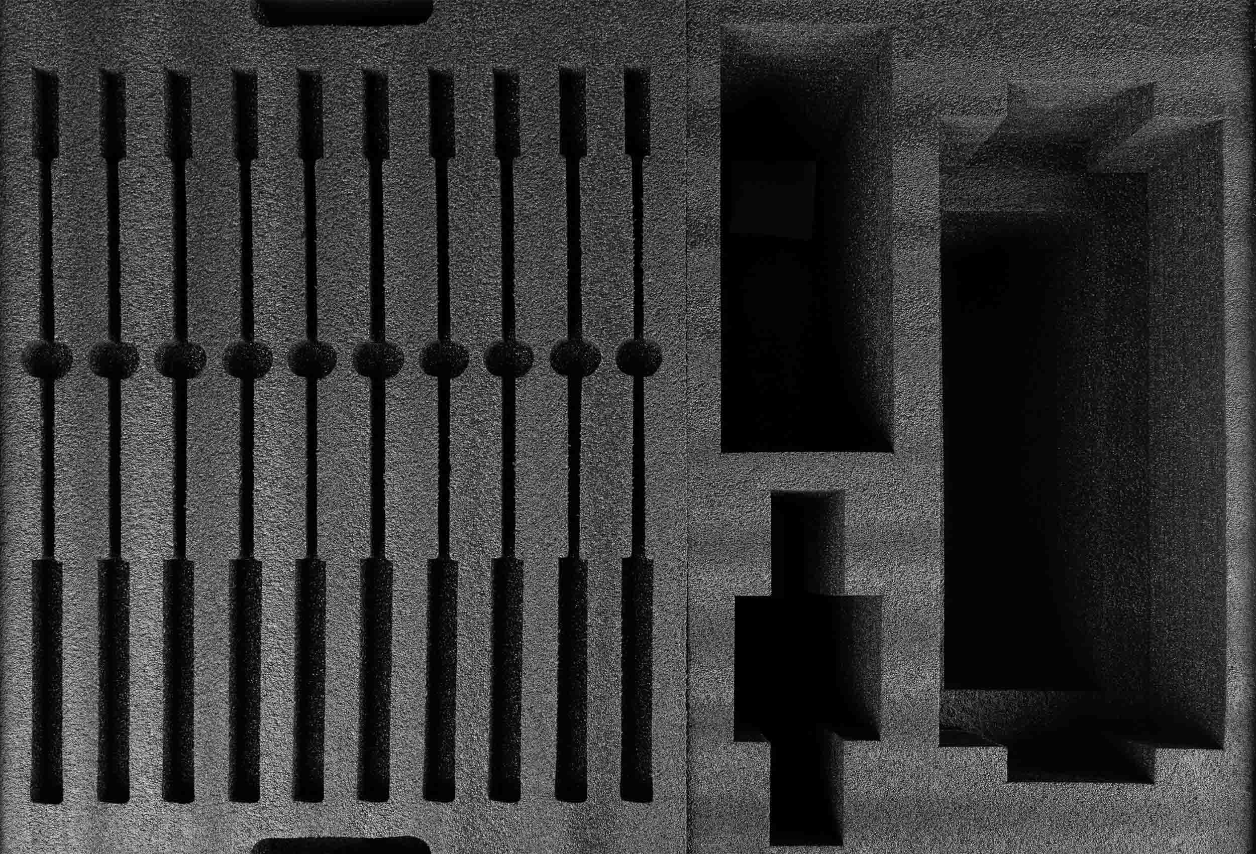 Gator GTOURMFLEX10 ATA-Style Flight Case for Shure Microflex Wireless Conference Systems