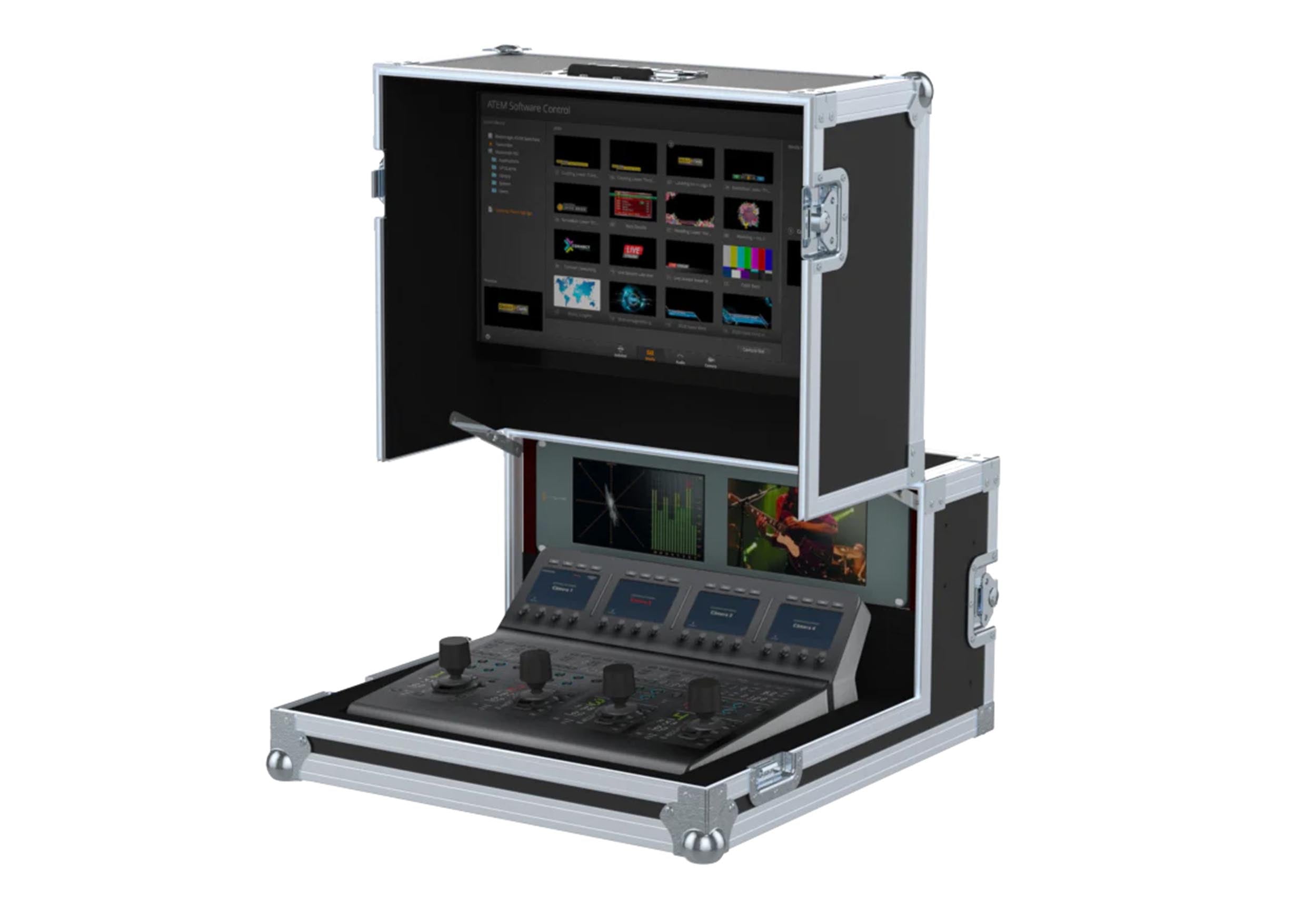 Santosom XSM-AVMG3U6U Video Controller Flight Case for Blackmagic ATEM 1 M/E Camera Control Panel 3U + 6U by Santosom