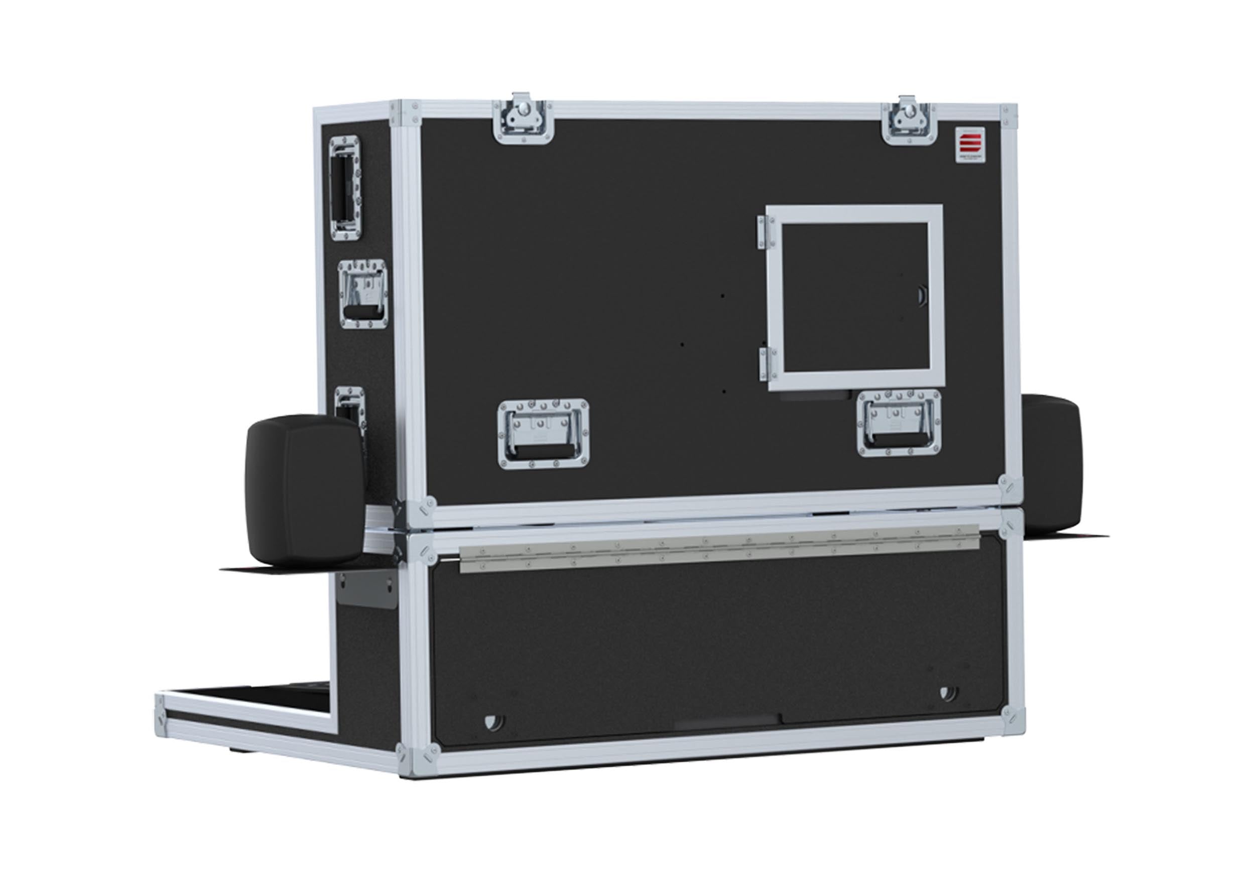 Santosom XSM-AVATEM2ME2X2UW Professional Flight Case for Blackmagic ATEM 2 M/E and Monitor by Santosom