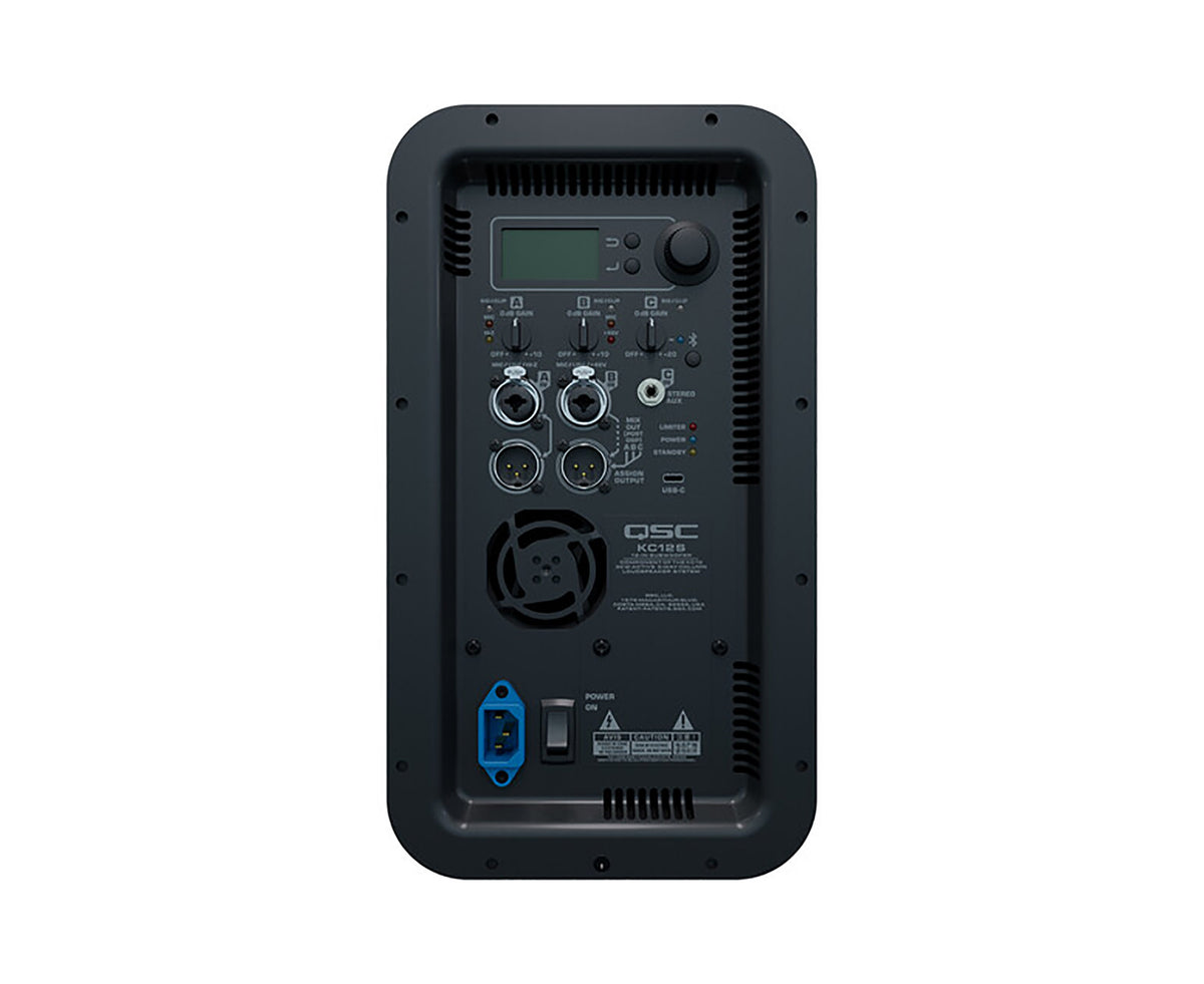 B-Stock: QSC KC12-BK 3000 Watt Active 3-Way Column Professional Speaker with Bluetooth - Black by QSC