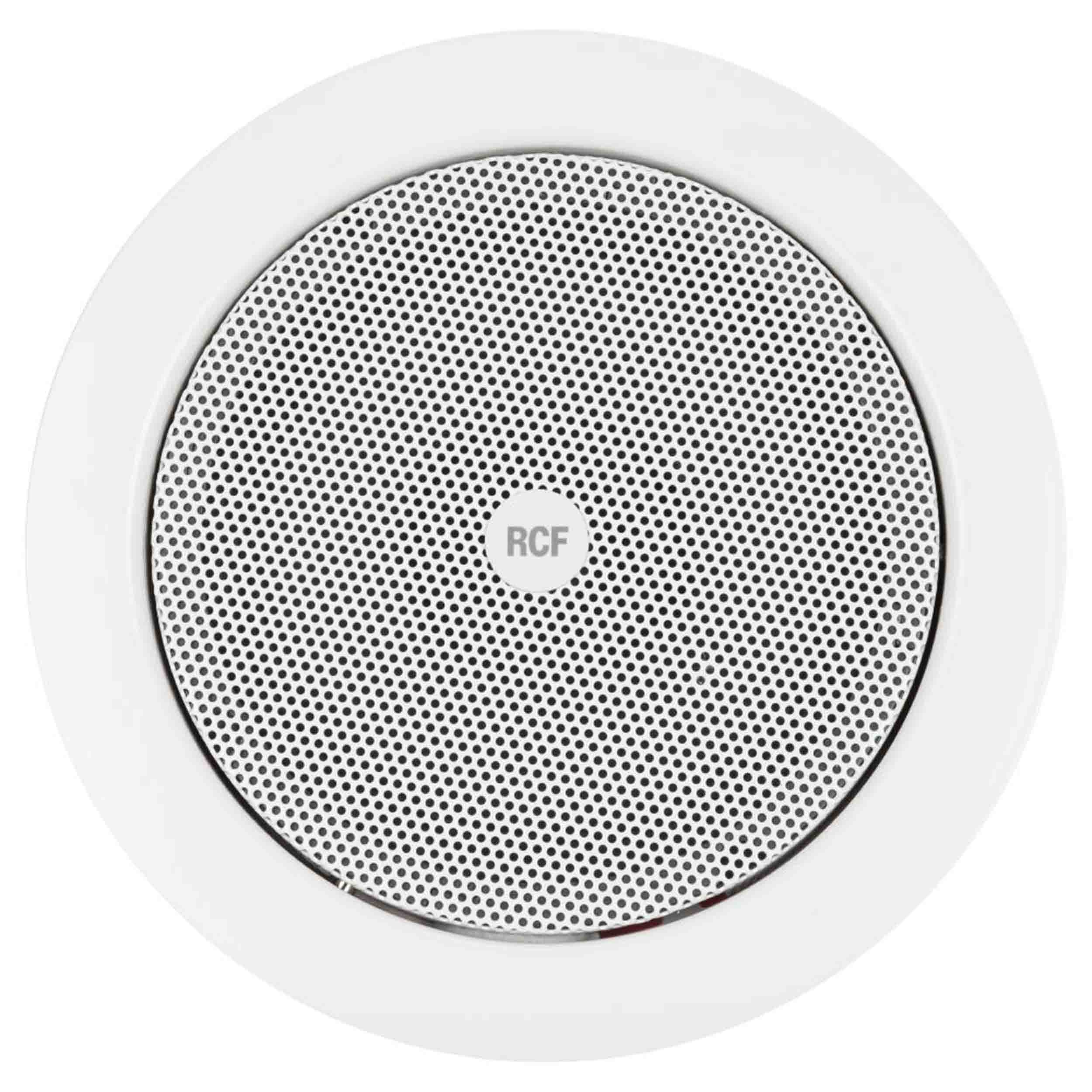 RCF PL68-EN 6-Inch Passive Coaxial Ceiling Speaker with Fire Dome White - 24W by RCF