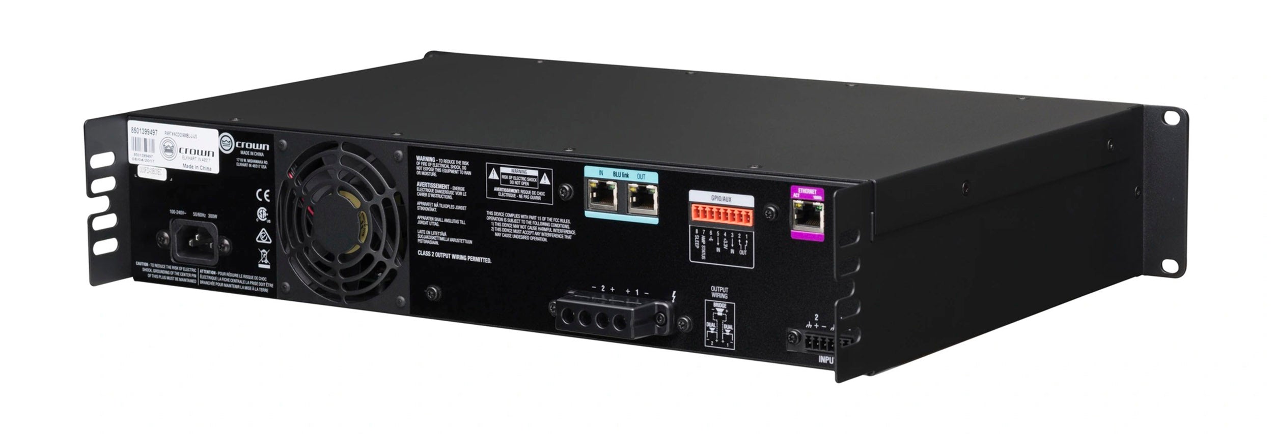 Crown CDI2X600BL 2-Channel Drive Core Series Power Amplifier with BLU link - 600W by Crown
