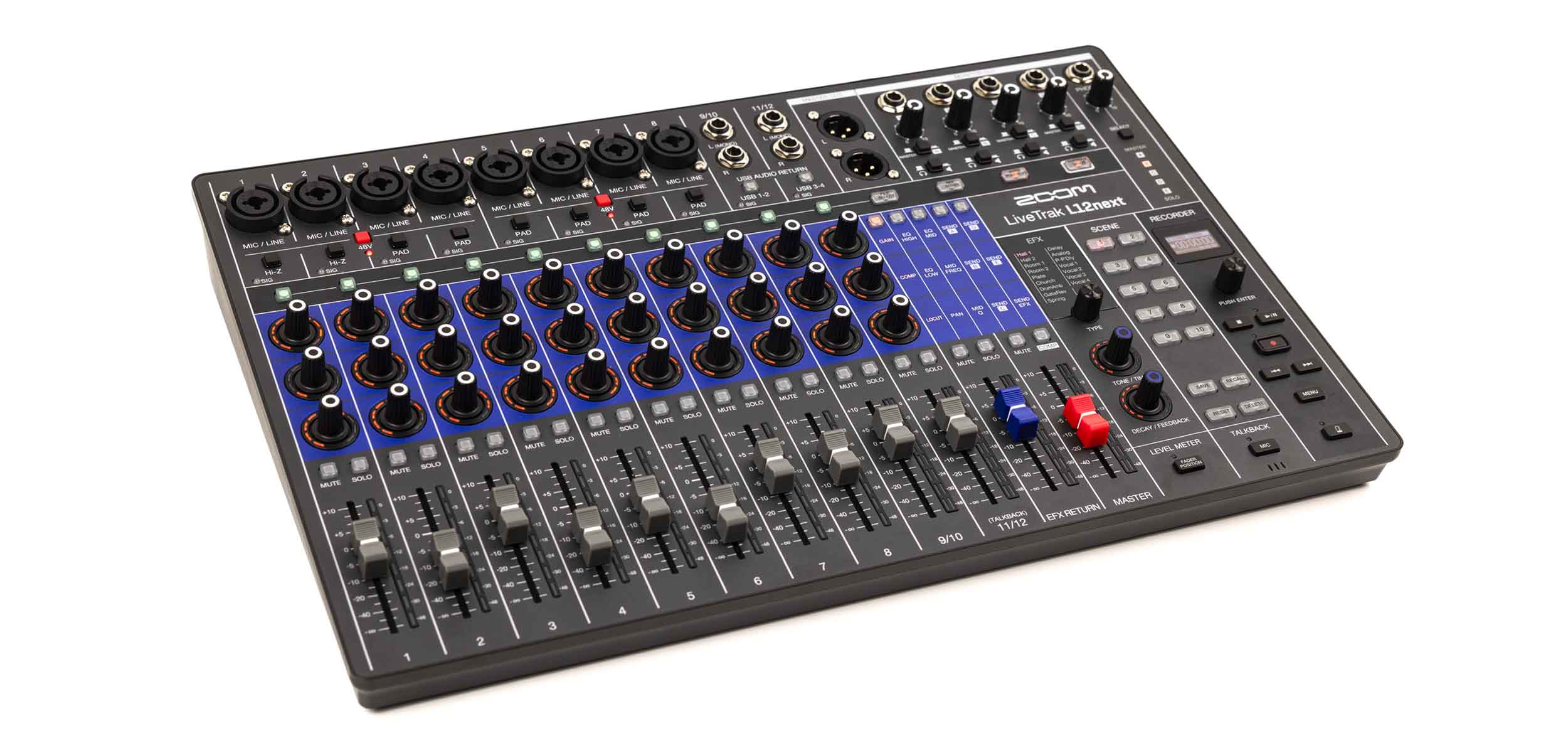 Zoom ZL12NEXT Professional Analog-Style Digital Audio Mixer with 5 Monitor Outputs by Zoom