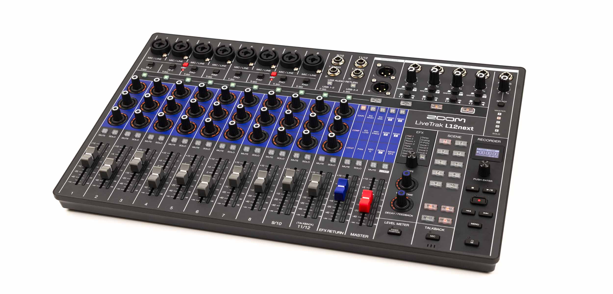 Zoom ZL12NEXT Professional Analog-Style Digital Audio Mixer with 5 Monitor Outputs by Zoom