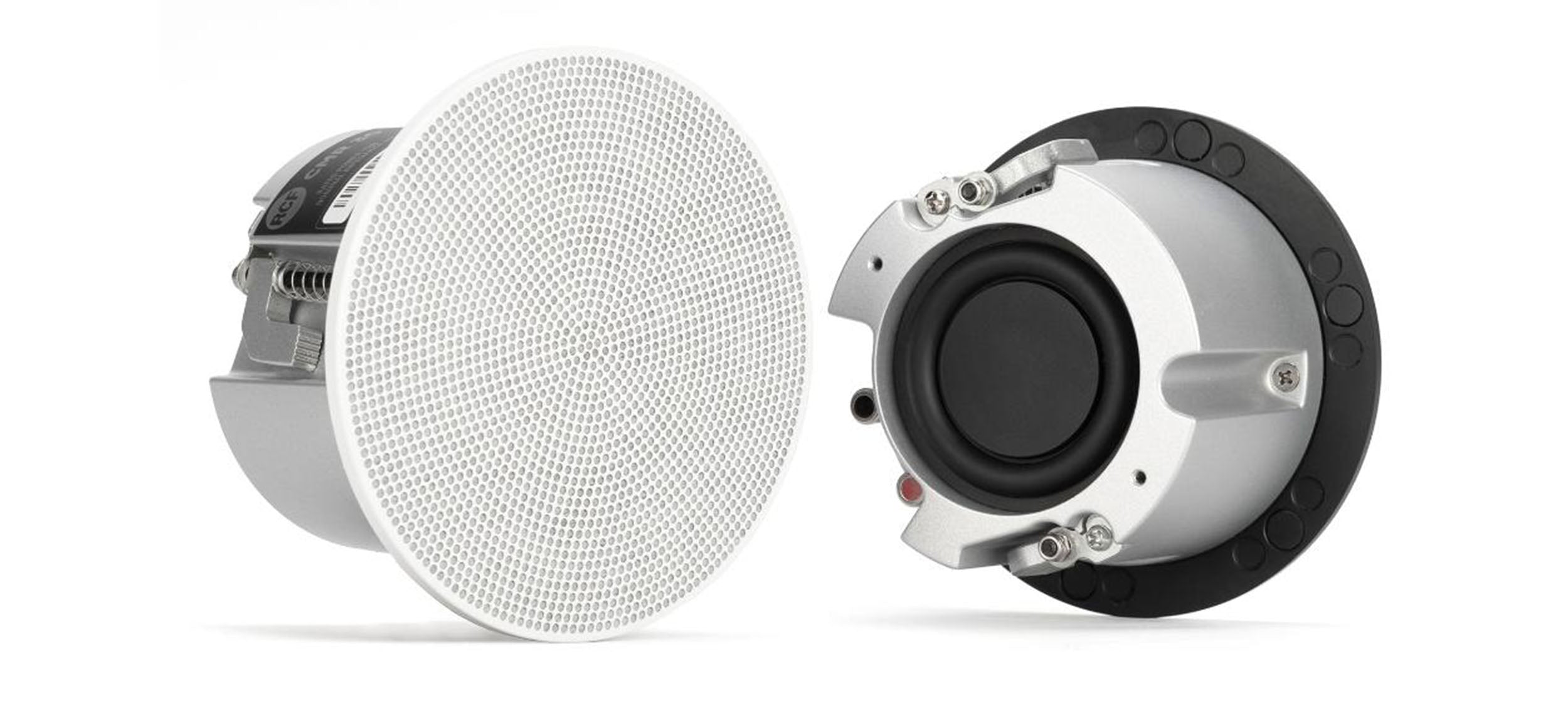 RCF CMR 30 2.5-Inch Passive Two-Way Ceiling Speakers - White & Black Grills by RCF