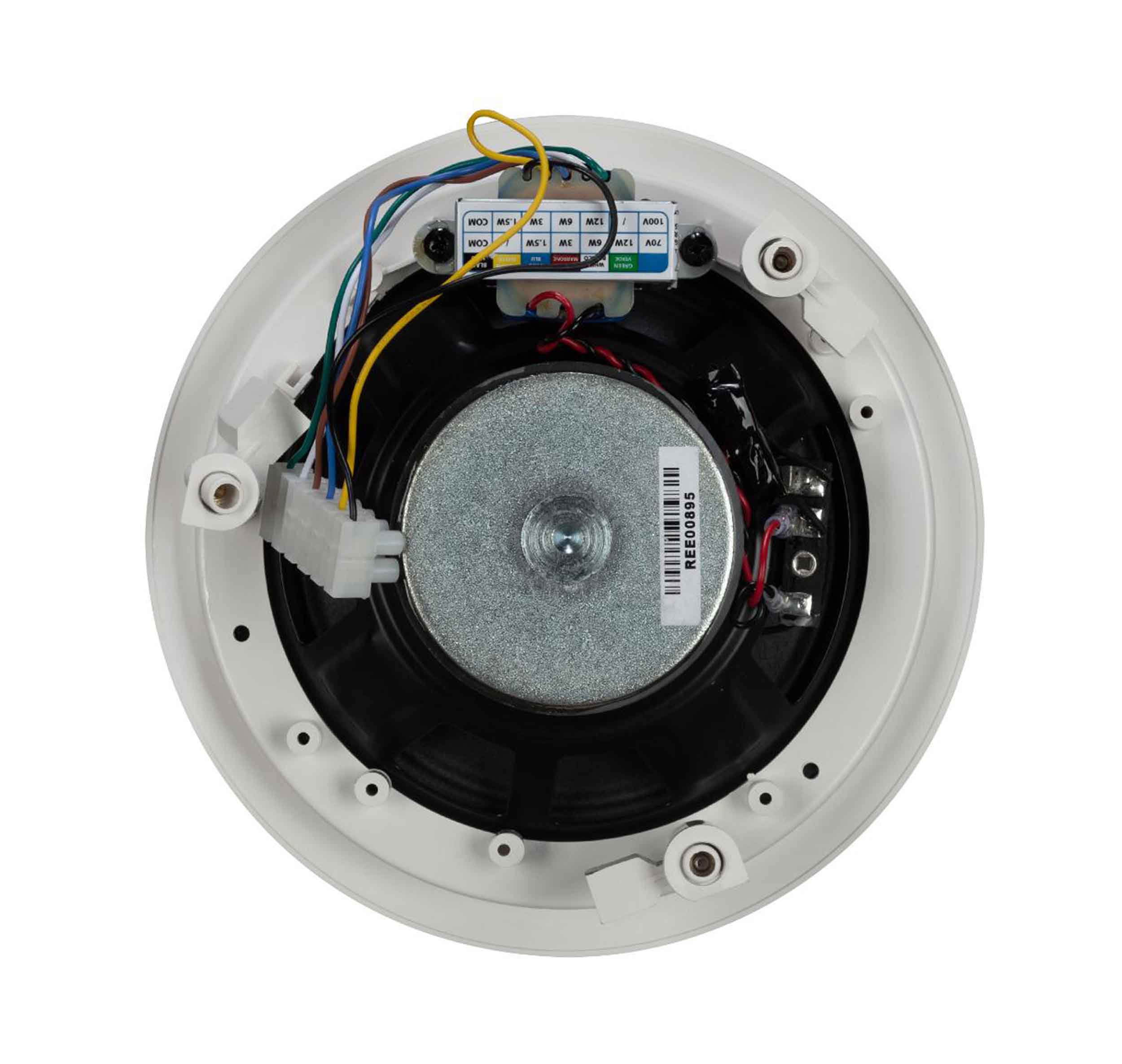 RCF PL 6X Coaxial Ceiling Speaker with 6-Inch Woofer - White by RCF
