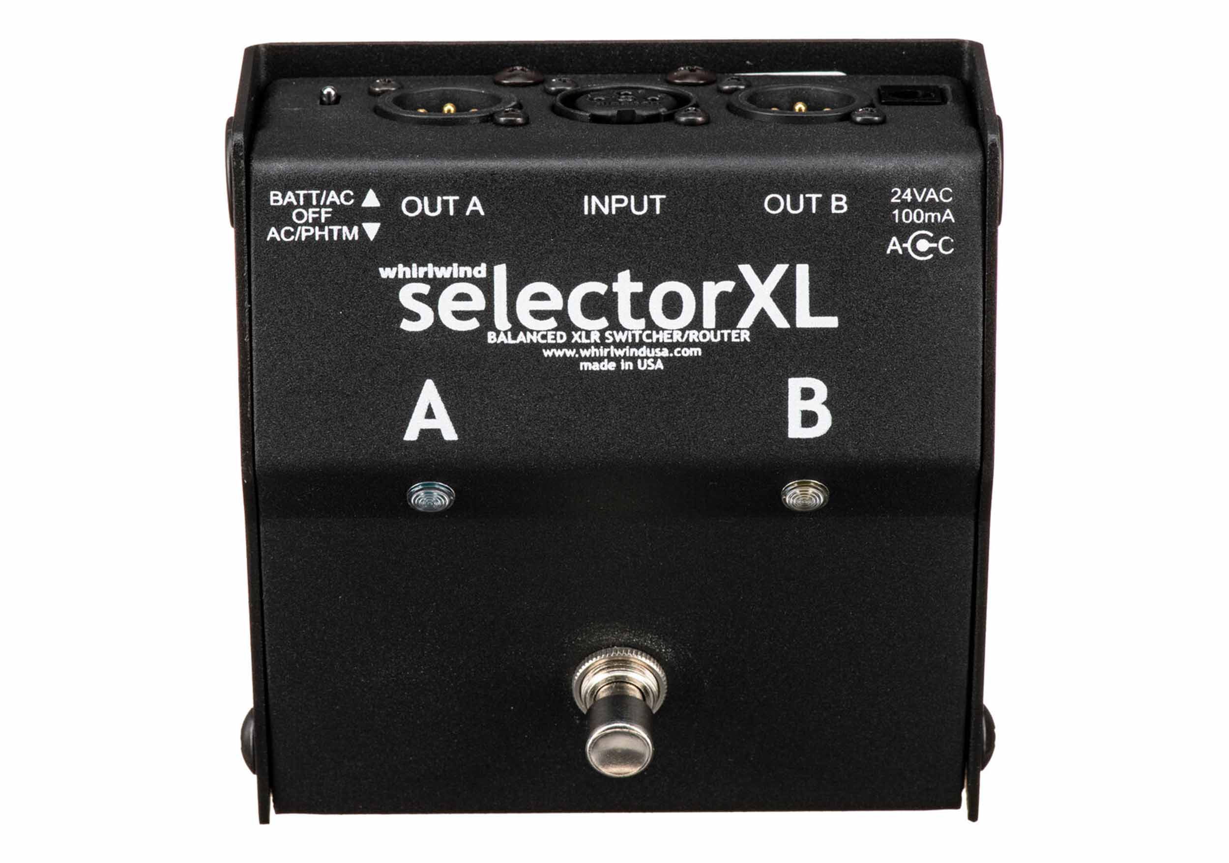 Whirlwind SELXL Footswitch Microphone Output Controller with XLR I/O by Whirlwind