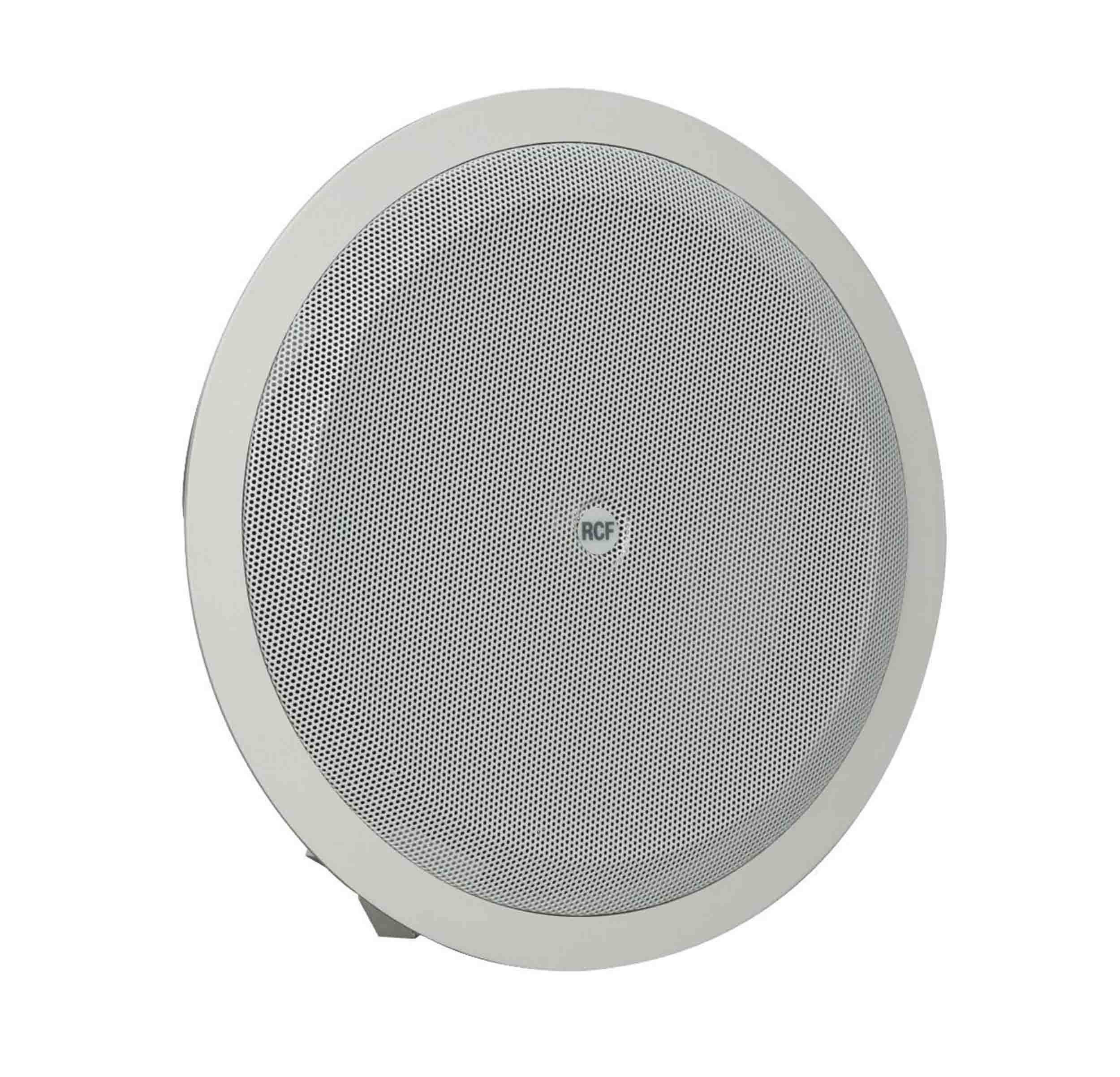RCF PL8X W Coaxial Ceiling Speaker with 8-Inch Woofer - White by RCF