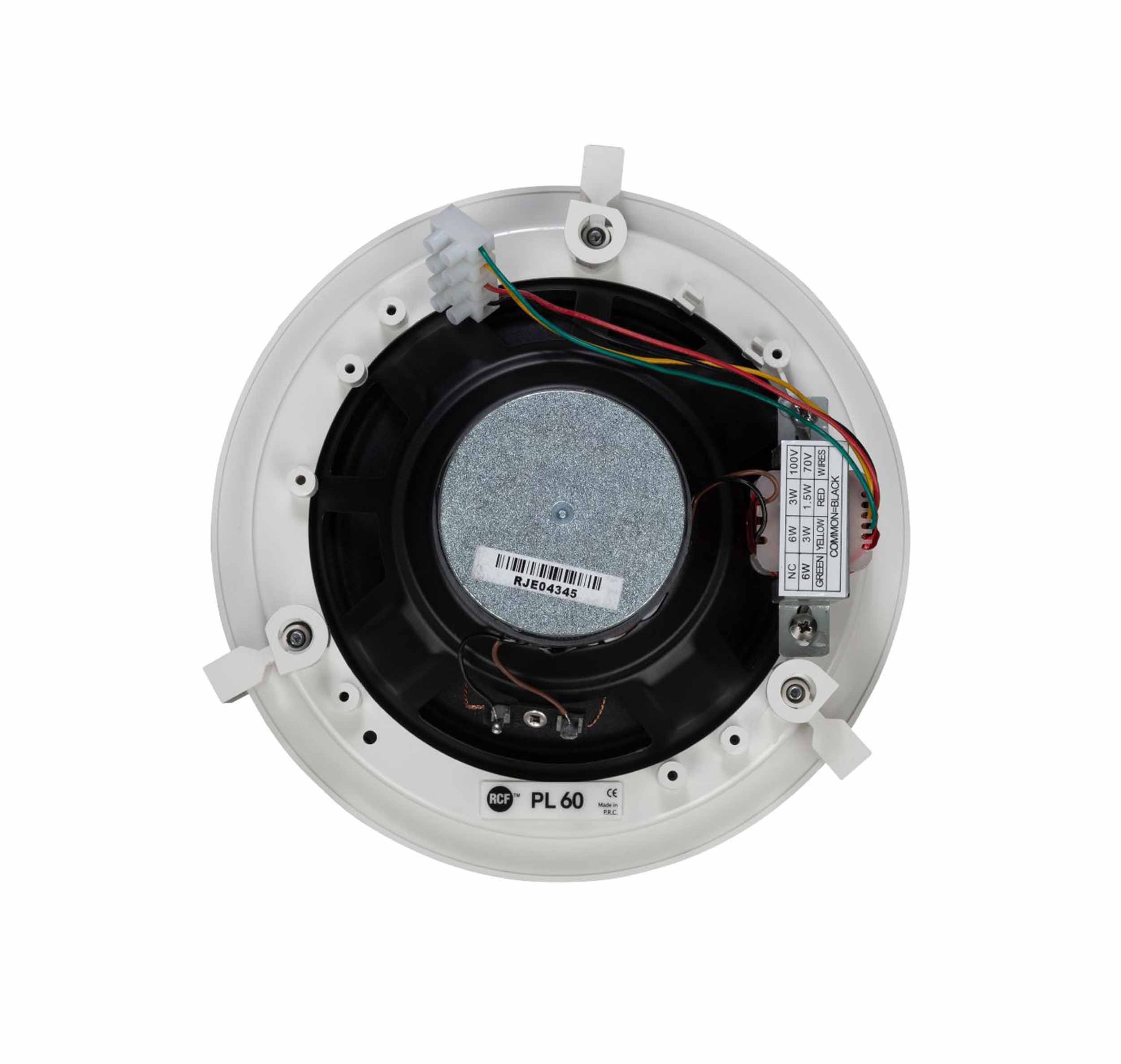 RCF PL60 High Efficiency 6-Inch Ceiling Speaker - White by RCF