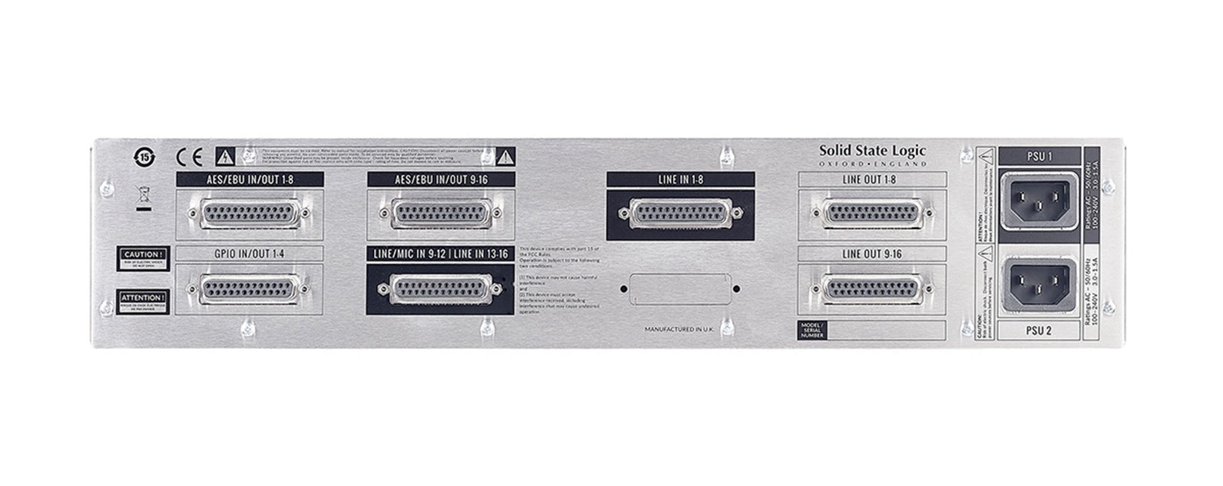 Solid State Logic A16.D16 Mixed Format I/O Audio Converter with Dante Interface by SSL