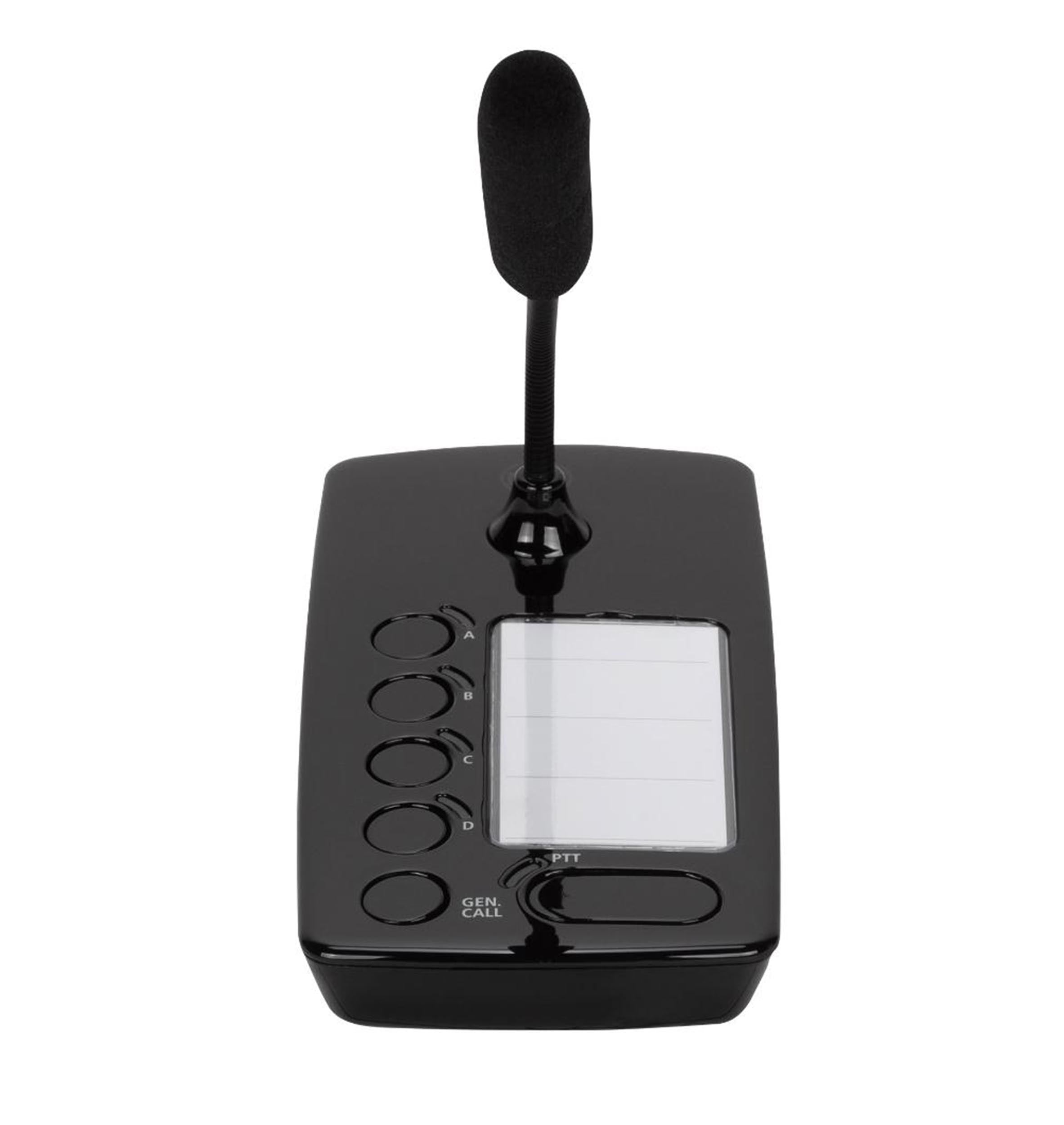 RCF BM 404 Desktop Paging Microphone with 230mm Gooseneck - Black by RCF