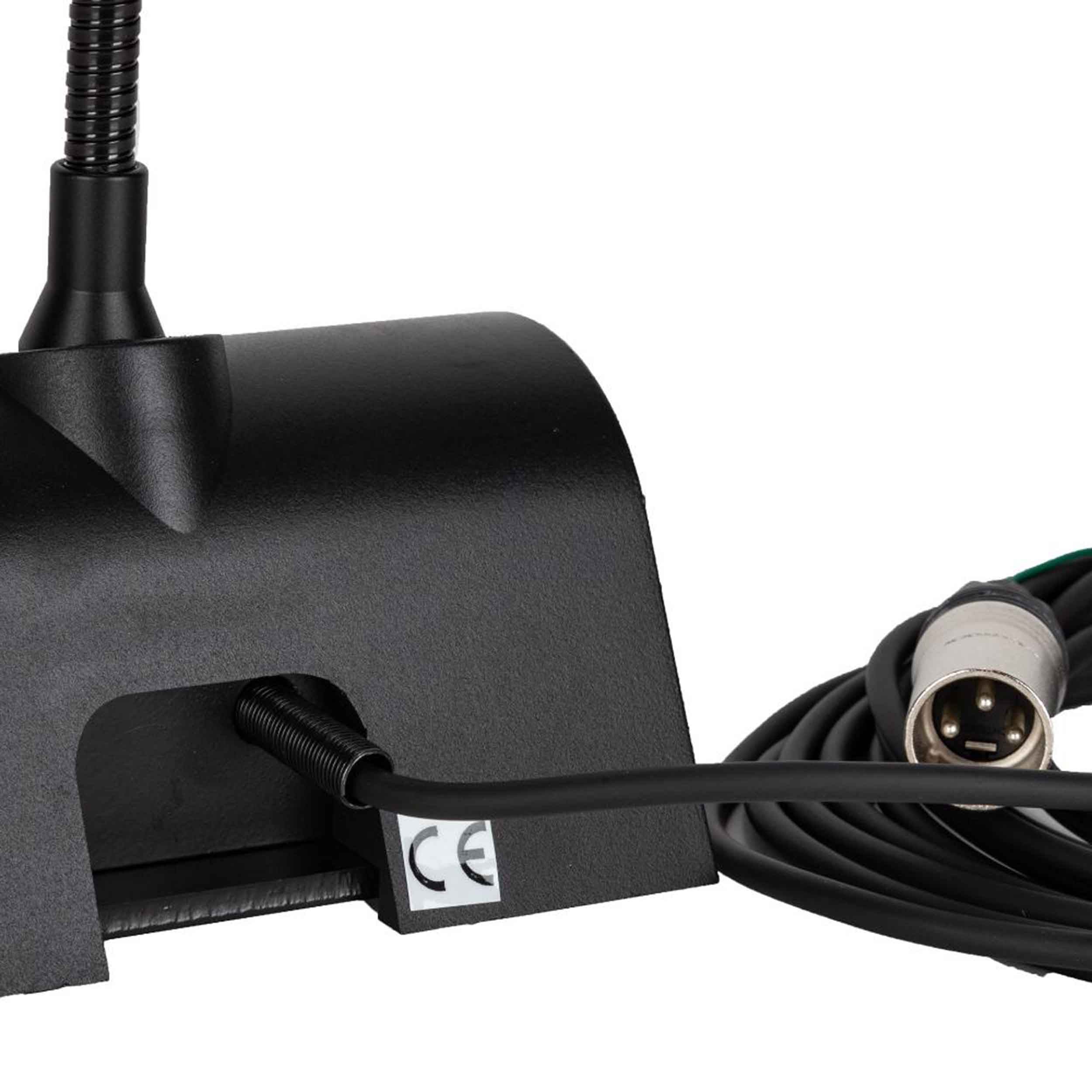 RCF BM 3014 Preamplified Paging Microphone with 320 mm Gooseneck - Black by RCF
