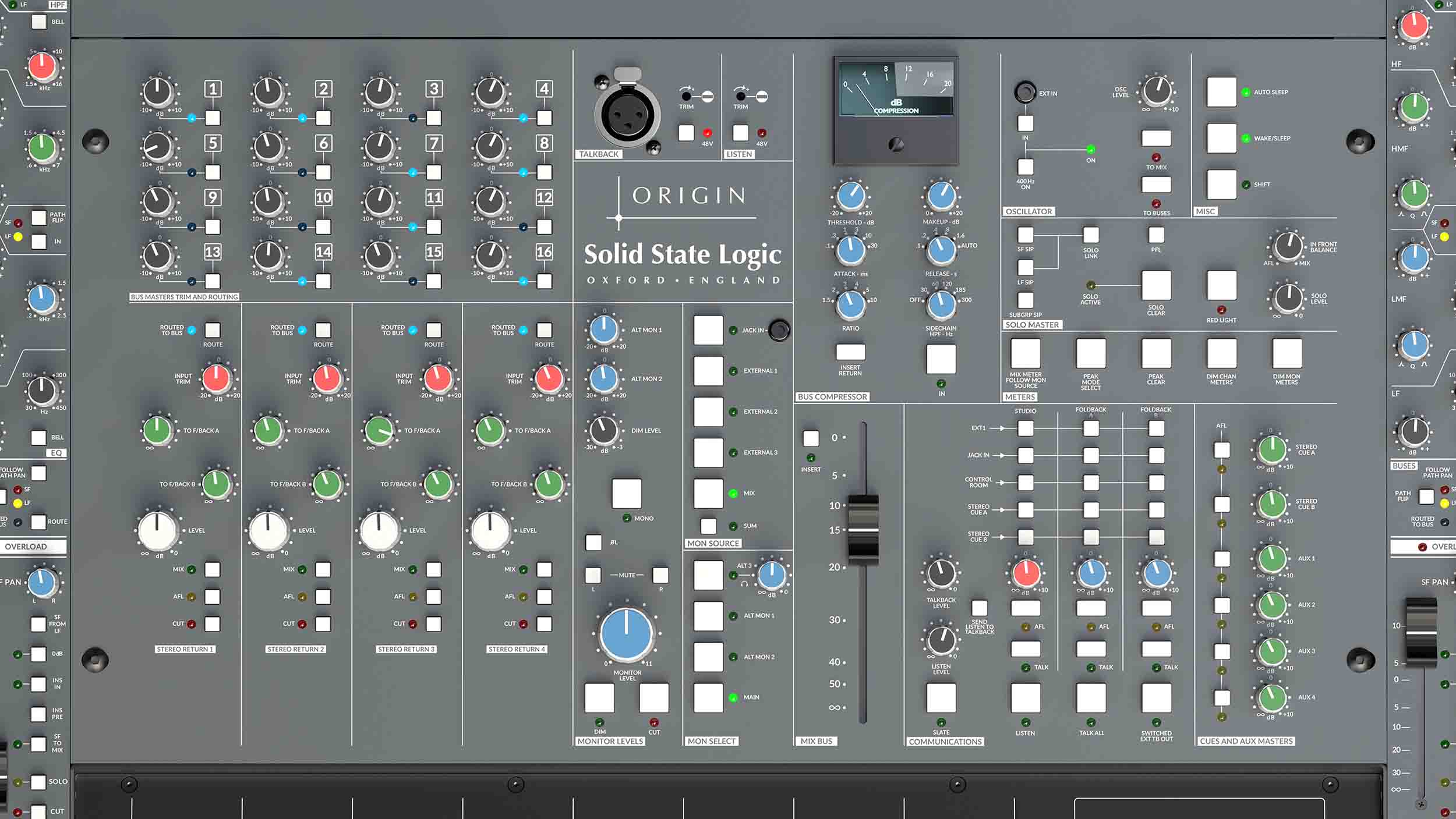 Solid State Logic ORIGIN 32-Channel Studio Console with PureDrive Preamps by SSL
