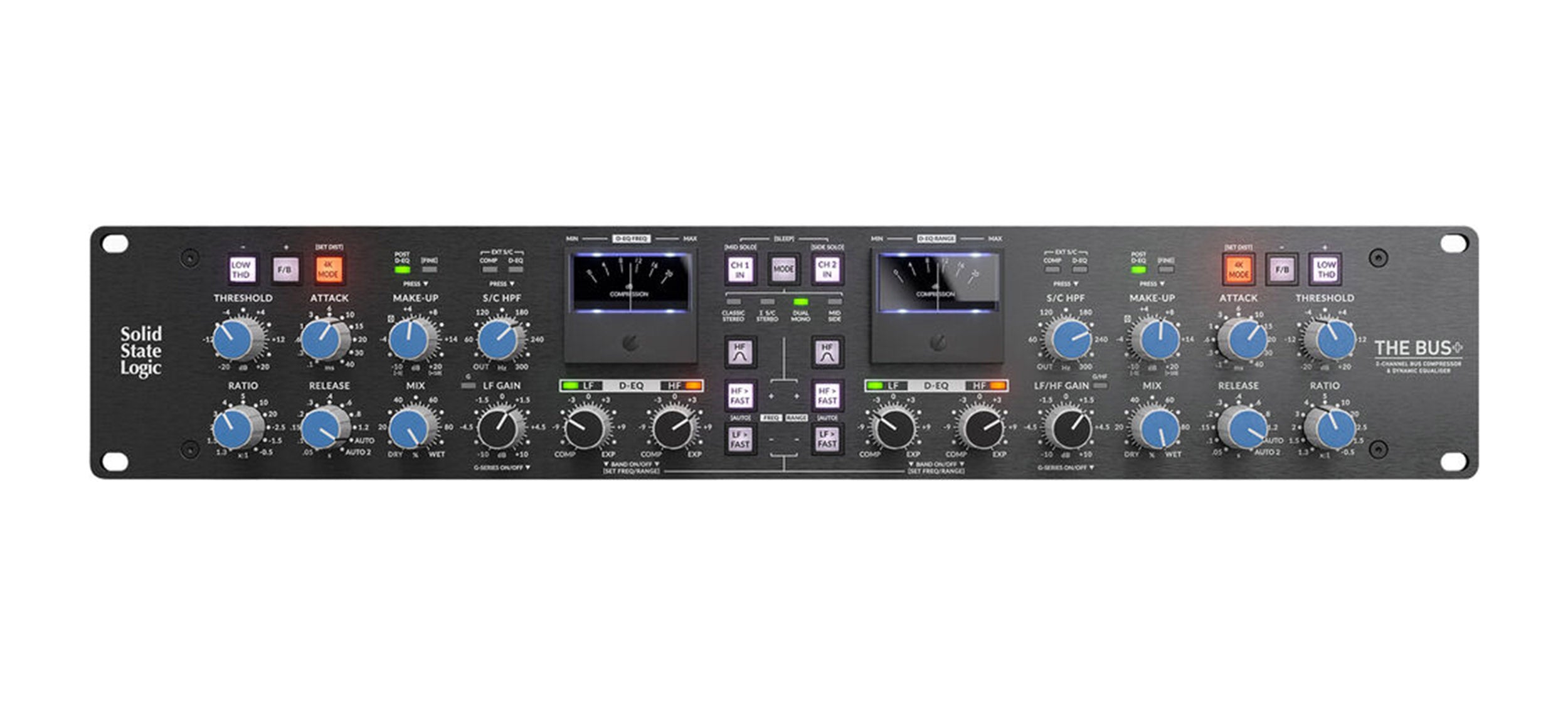 Solid State Logic THE BUS+ 2-Channel Analogue Bus Compressor with Dynamic EQ by SSL