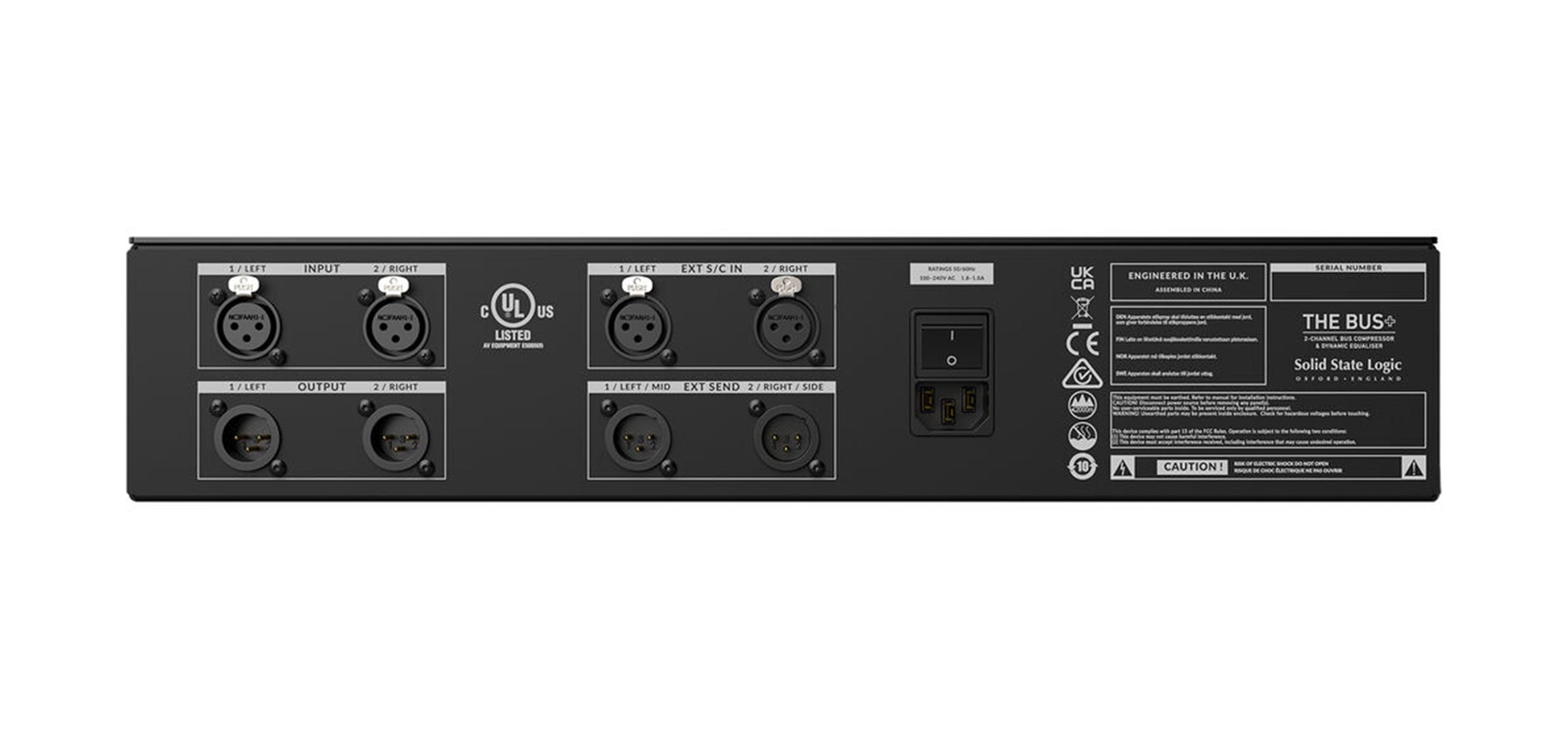 Solid State Logic THE BUS+ 2-Channel Analogue Bus Compressor with Dynamic EQ by SSL