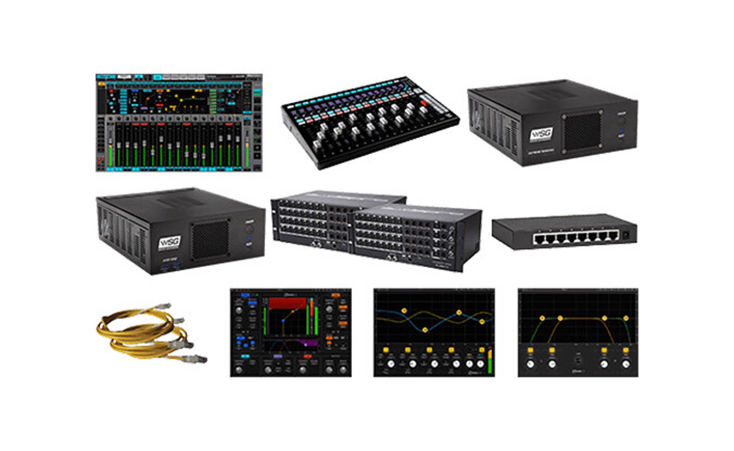 Waves CMBLVDSP64 eMotion LV1 Professional Mixing System with 64-Preamp Stagebox by Waves