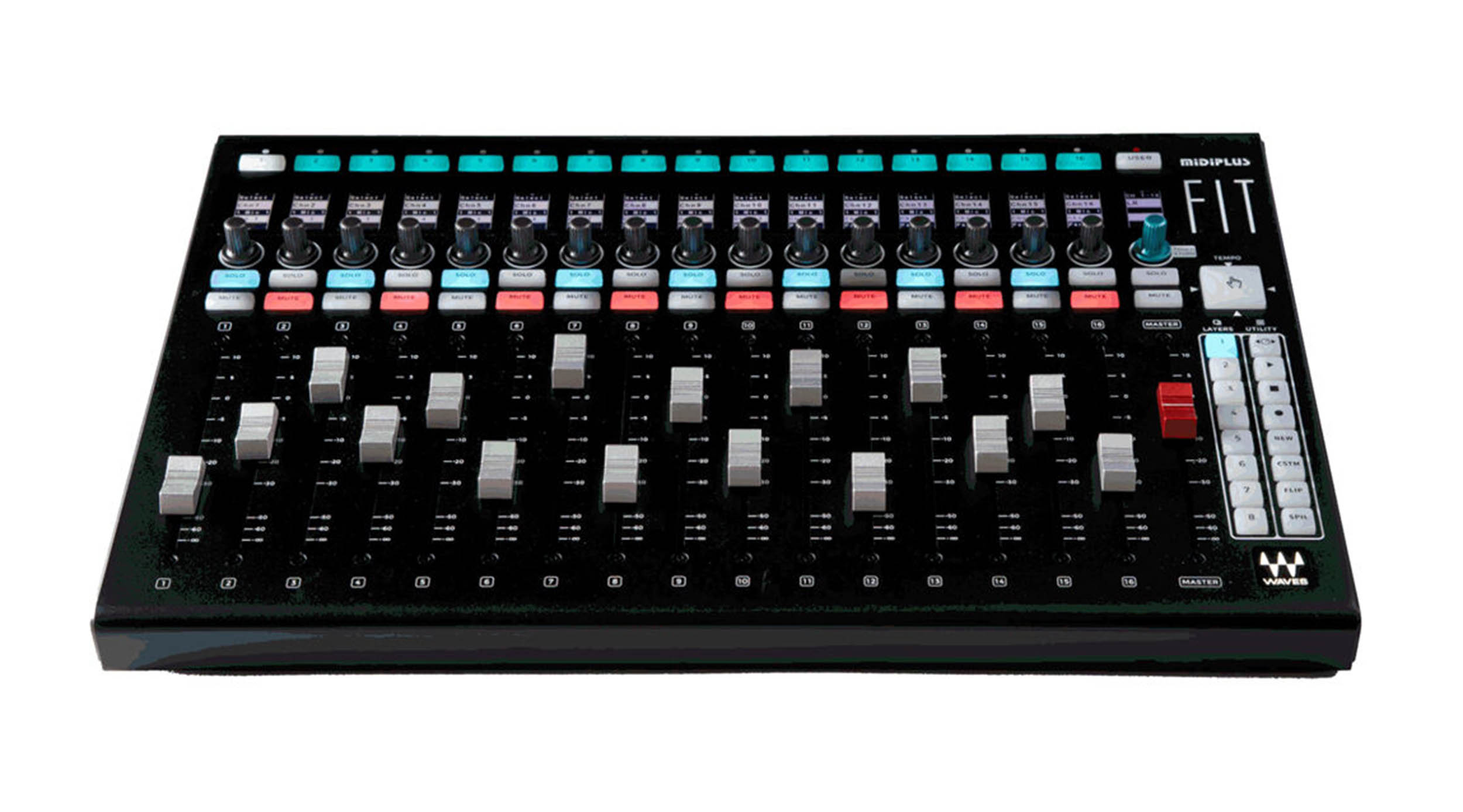 Waves CMBLVDSP64R1 eMotion LV1 64-Channel Mixer System with Extreme Server-C, 64-Input Stagebox by Waves