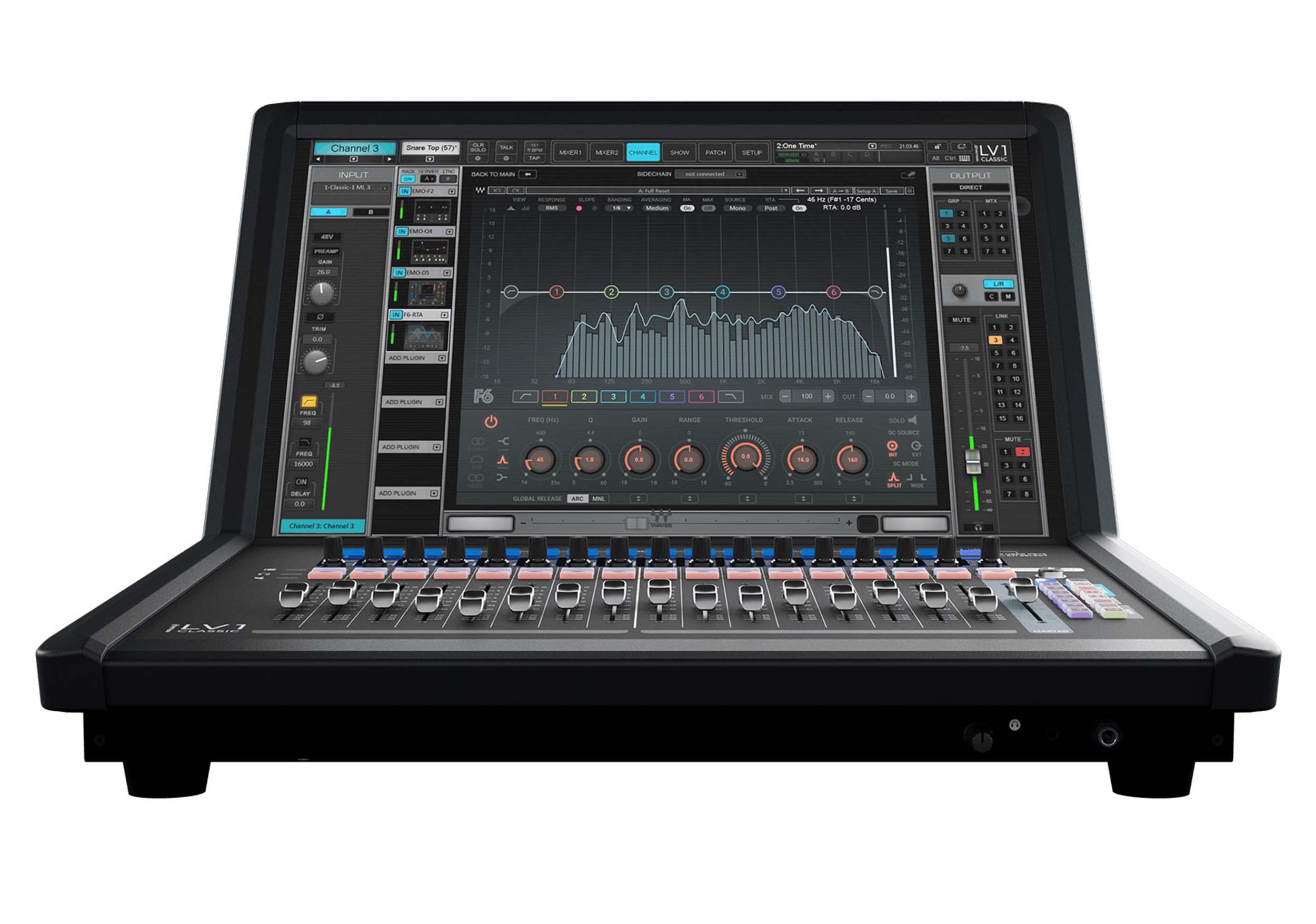 Waves AIOCL eMotion LV1 Classic 64-Channel Live Mixer with 16 Signature Preamps by Waves