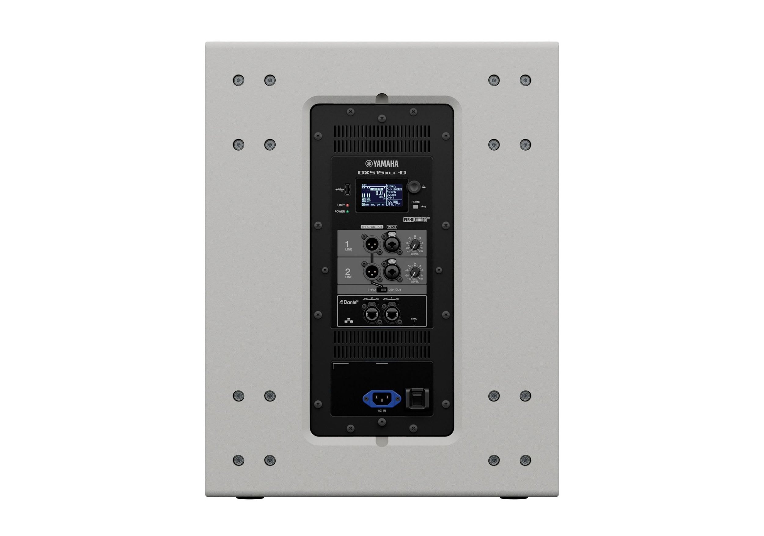 Yamaha DXS15XLF-D 15" Two-Way Powered Subwoofer, Dante Equipped by Yamaha