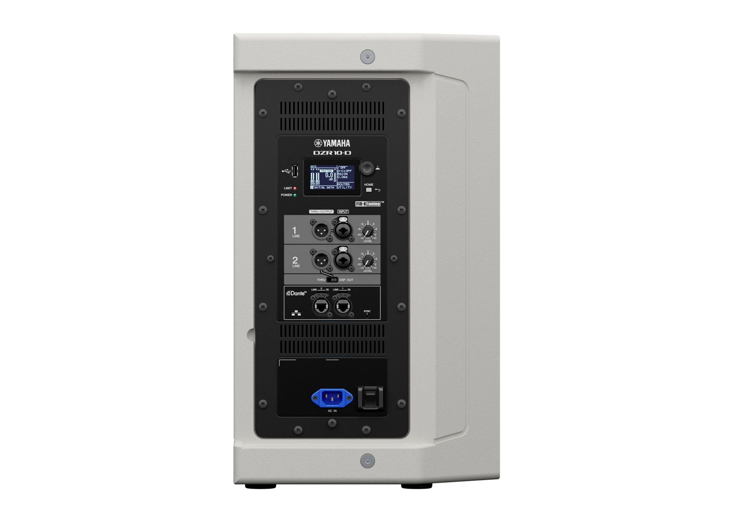 Yamaha DZR10-DW 10" Two-Way Powered LoudSpeaker, Dante Equipped - White by Yamaha