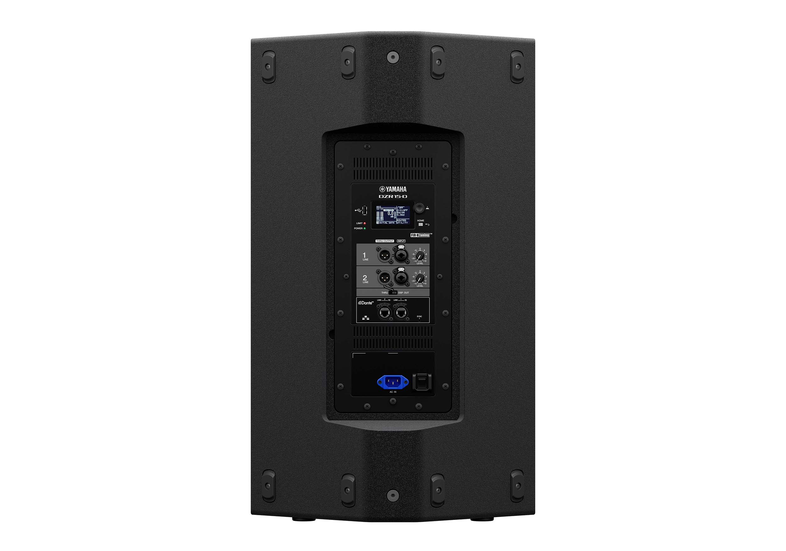 Yamaha DZR15-D 15" Two-Way Powered LoudSpeaker, Dante Equipped - Black by Yamaha