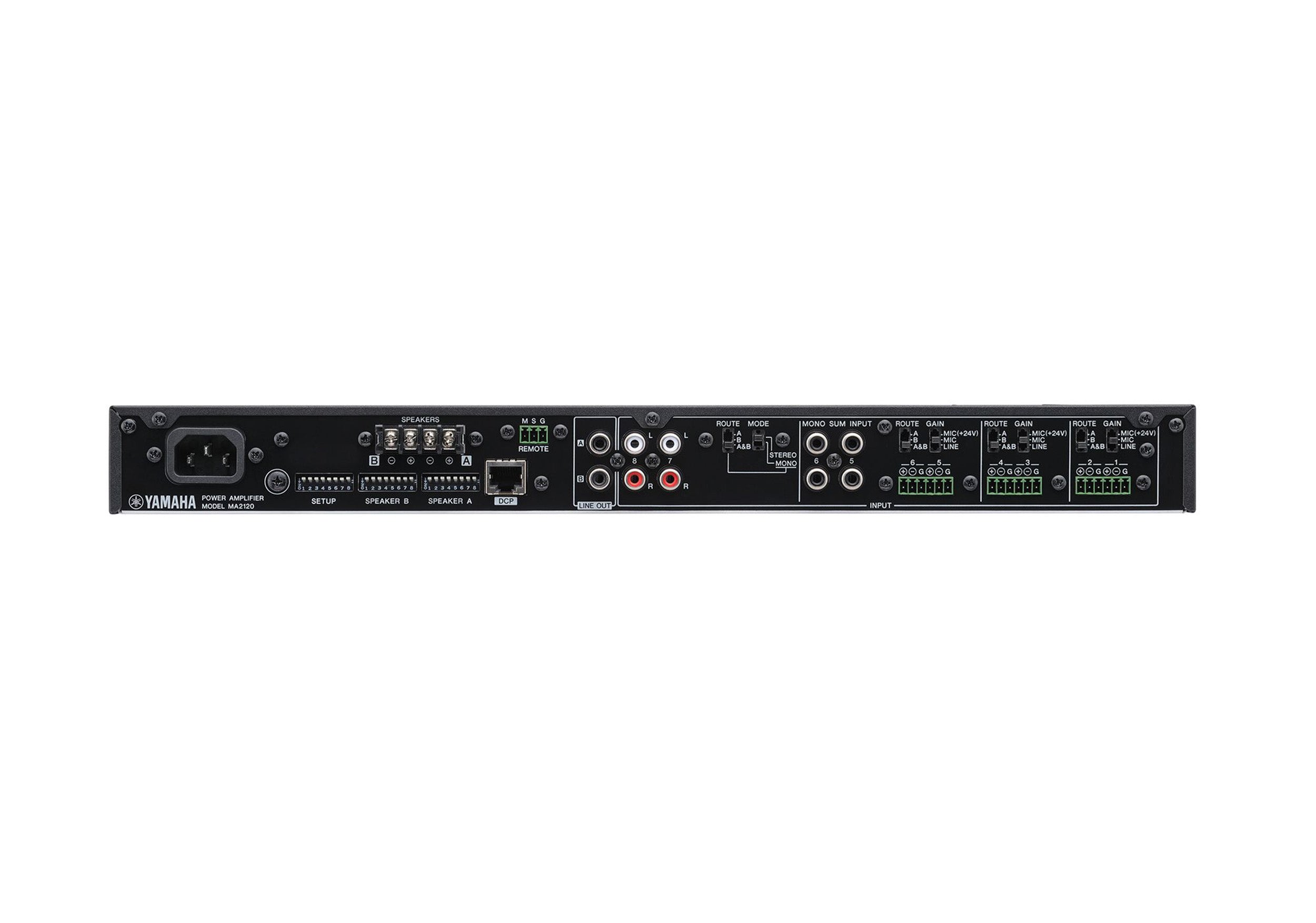 Yamaha MA2120 Lo-Z / Hi-Z Switchable Class-D Mixer Amplifier by Yamaha