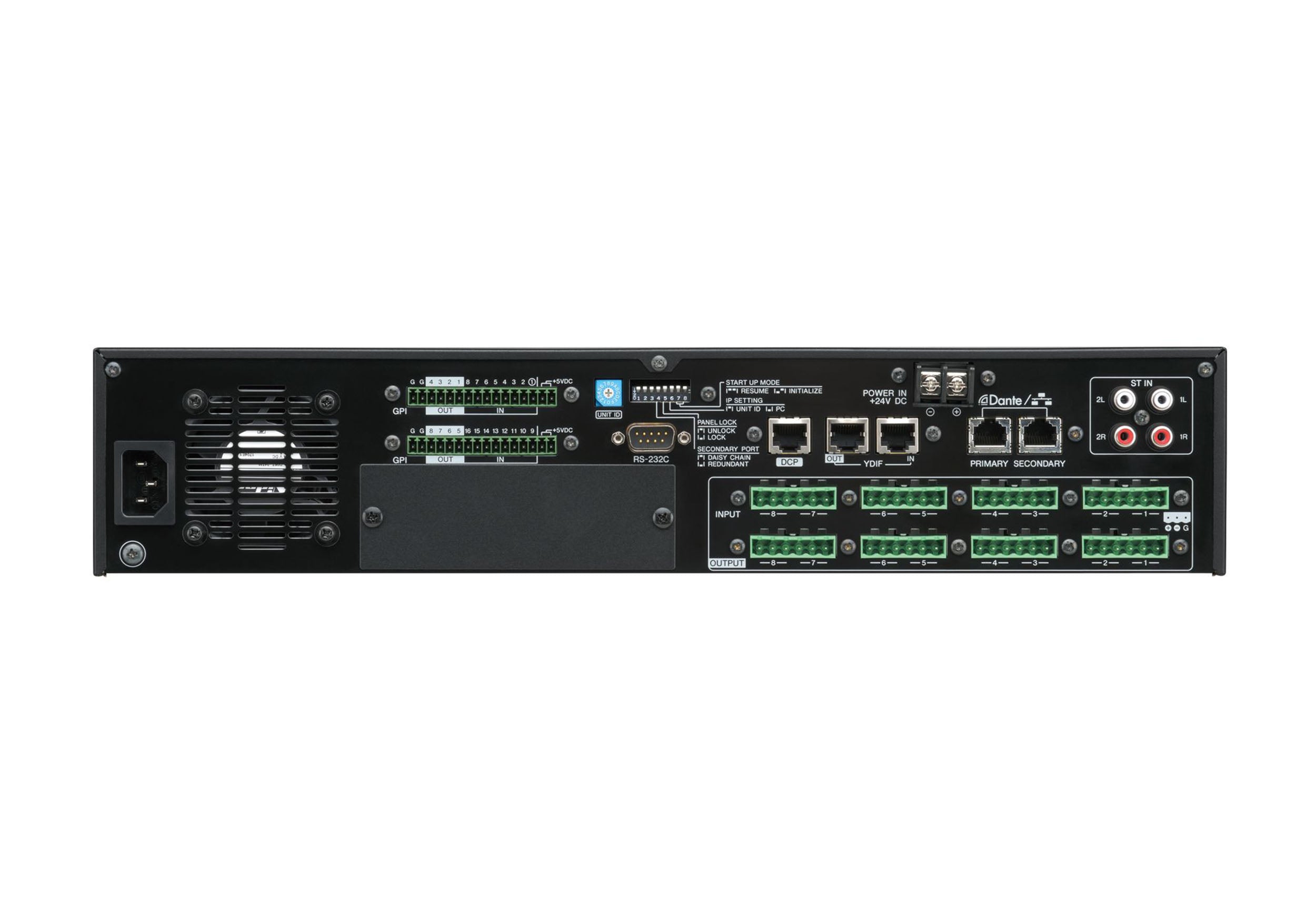 Yamaha MTX5-D 34×16 Zone Matrix Mixer and Signal Processor with Dante Digital I/O by Yamaha