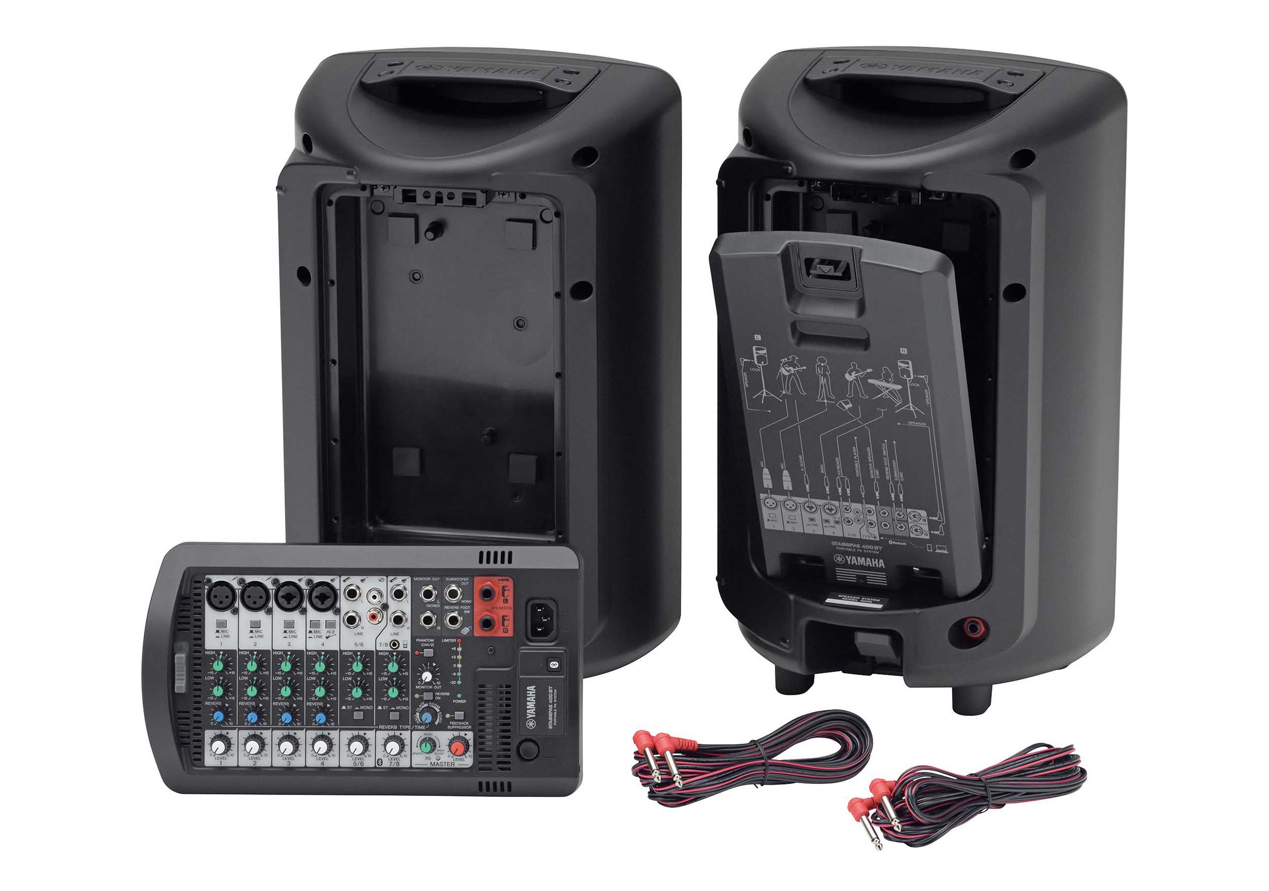 Yamaha STAGEPAS400BT Portable 8-Channel PA System with Speakers and Bluetooth by Yamaha
