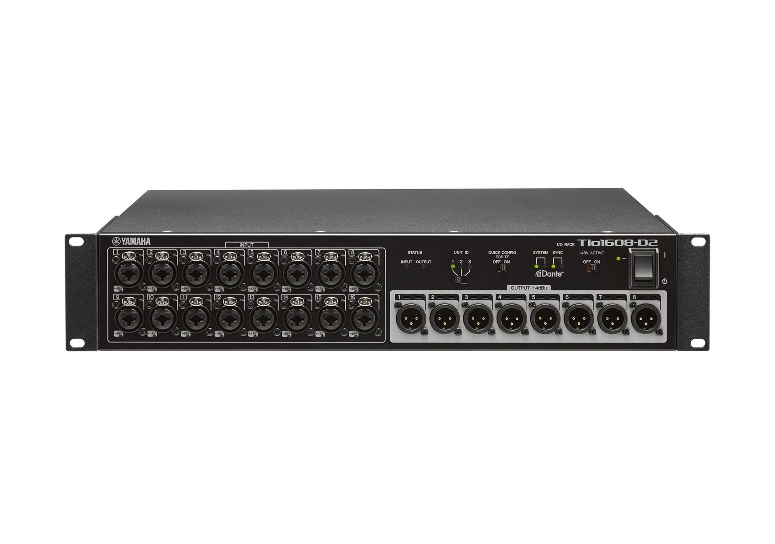 Yamaha TIO1608-D2 Dante Equipped Stagebox with 16 Inputs and 8 Outputs by Yamaha
