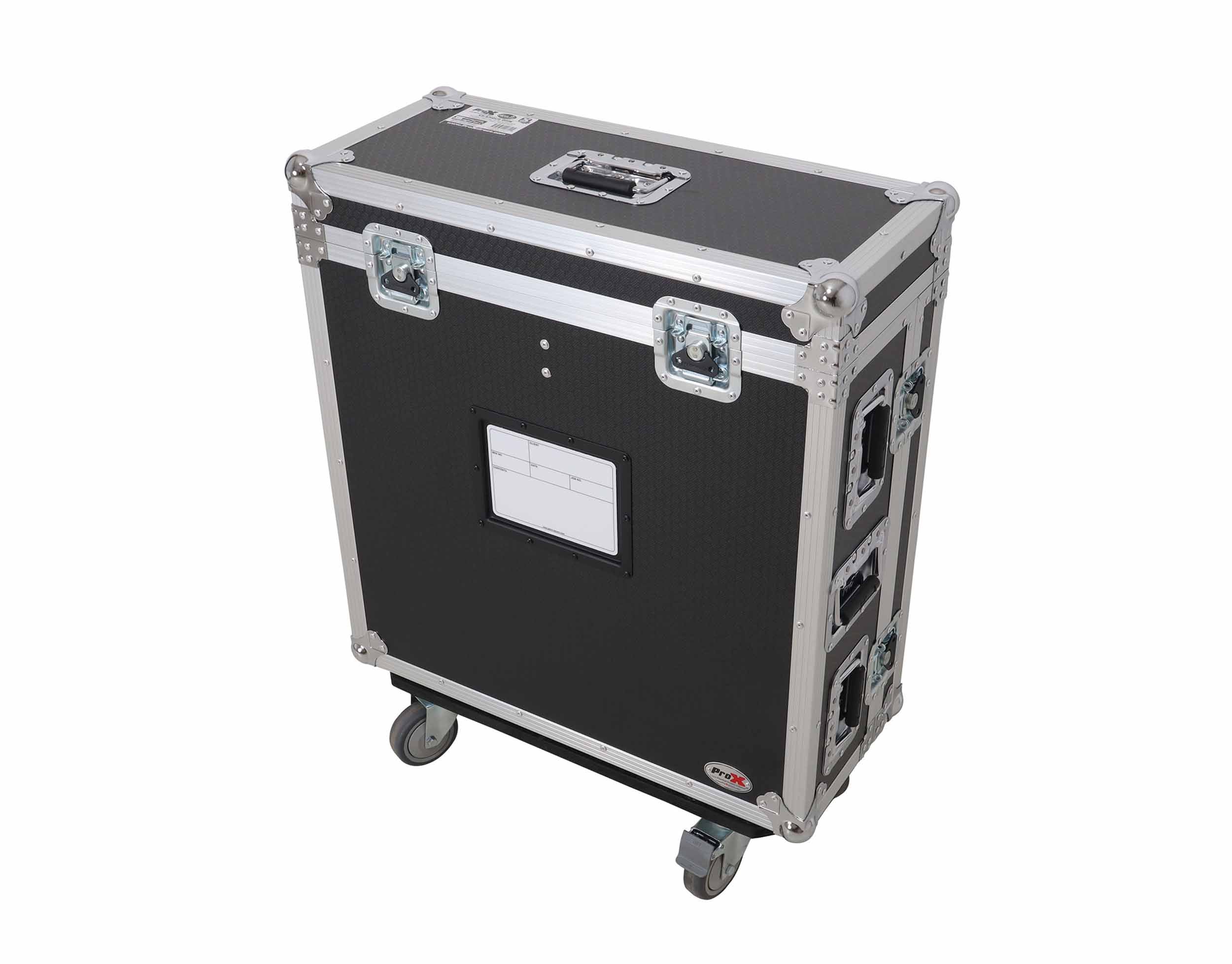 ProX XS-AHQU6DHW Digital Audio Mixer Flight Case for Allen & Heath QU6 Console with Doghouse Compartment and 4x Caster Wheels by ProX Cases