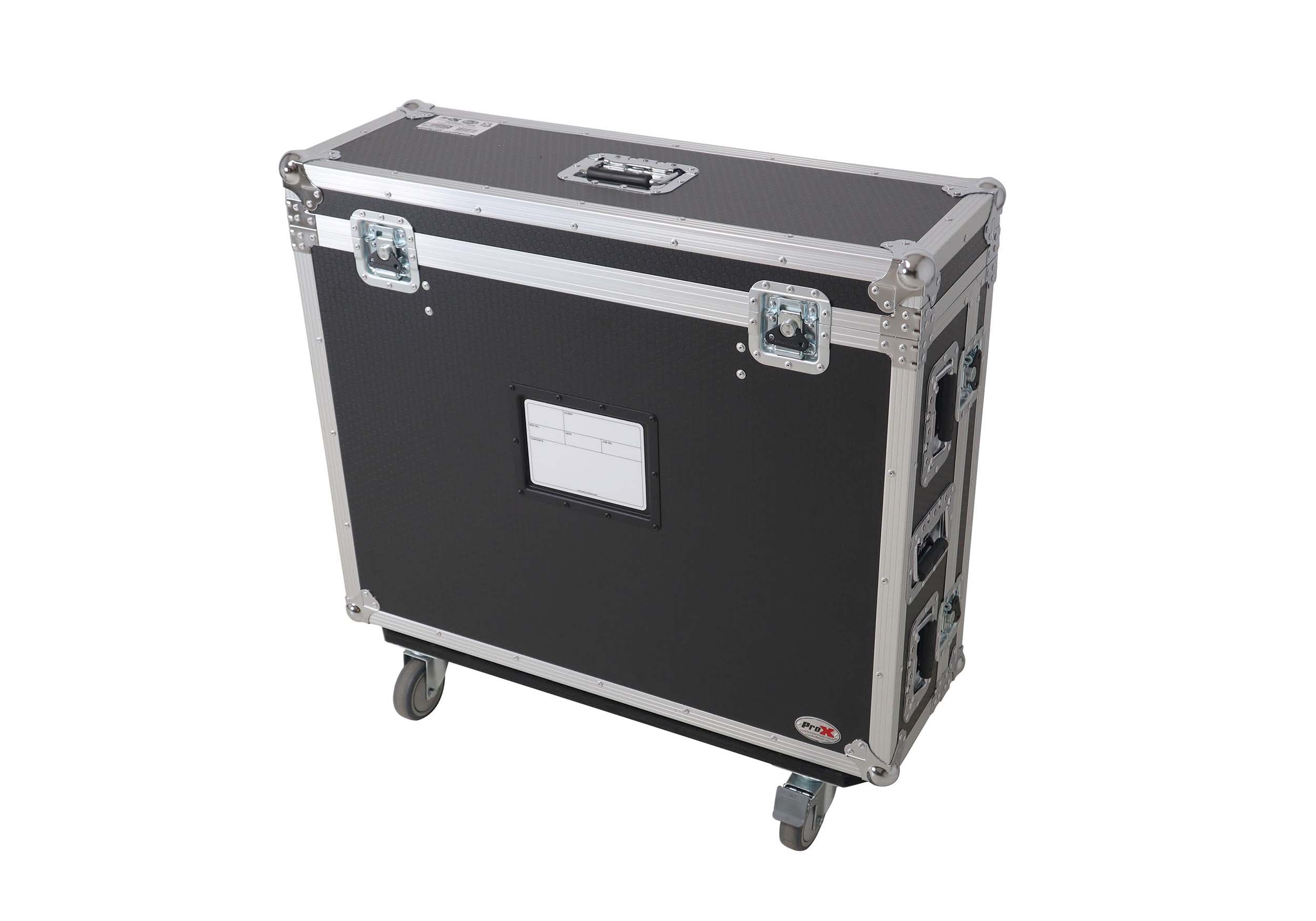 ProX XS-AHQU7DHW Flight Case for Allen & Heath QU7 Console with Doghouse Compartment and 4x Caster Wheels by ProX Cases