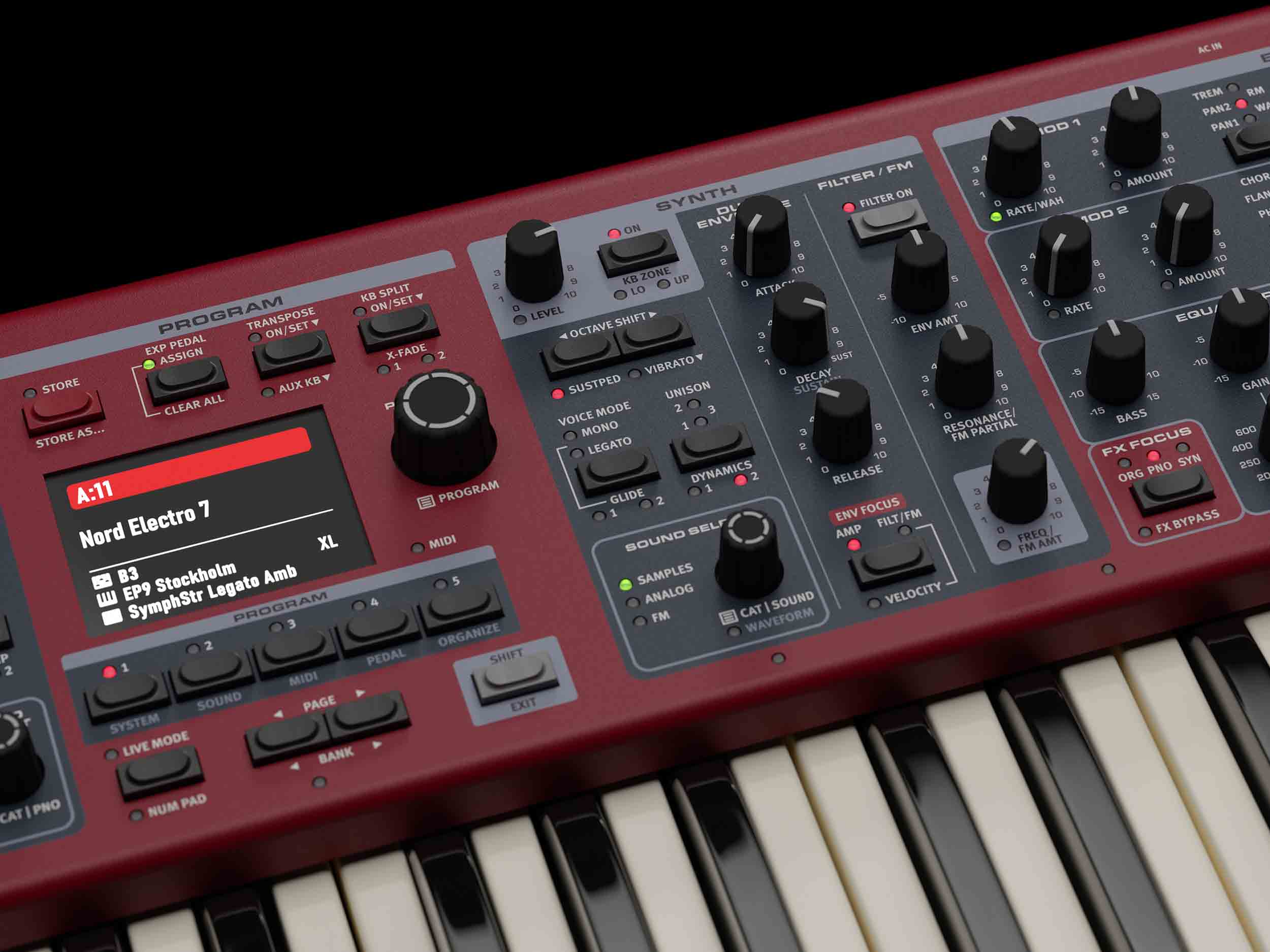 Nord Electro 7 73-Key Semi-Weighted Waterfall Keybed by Nord