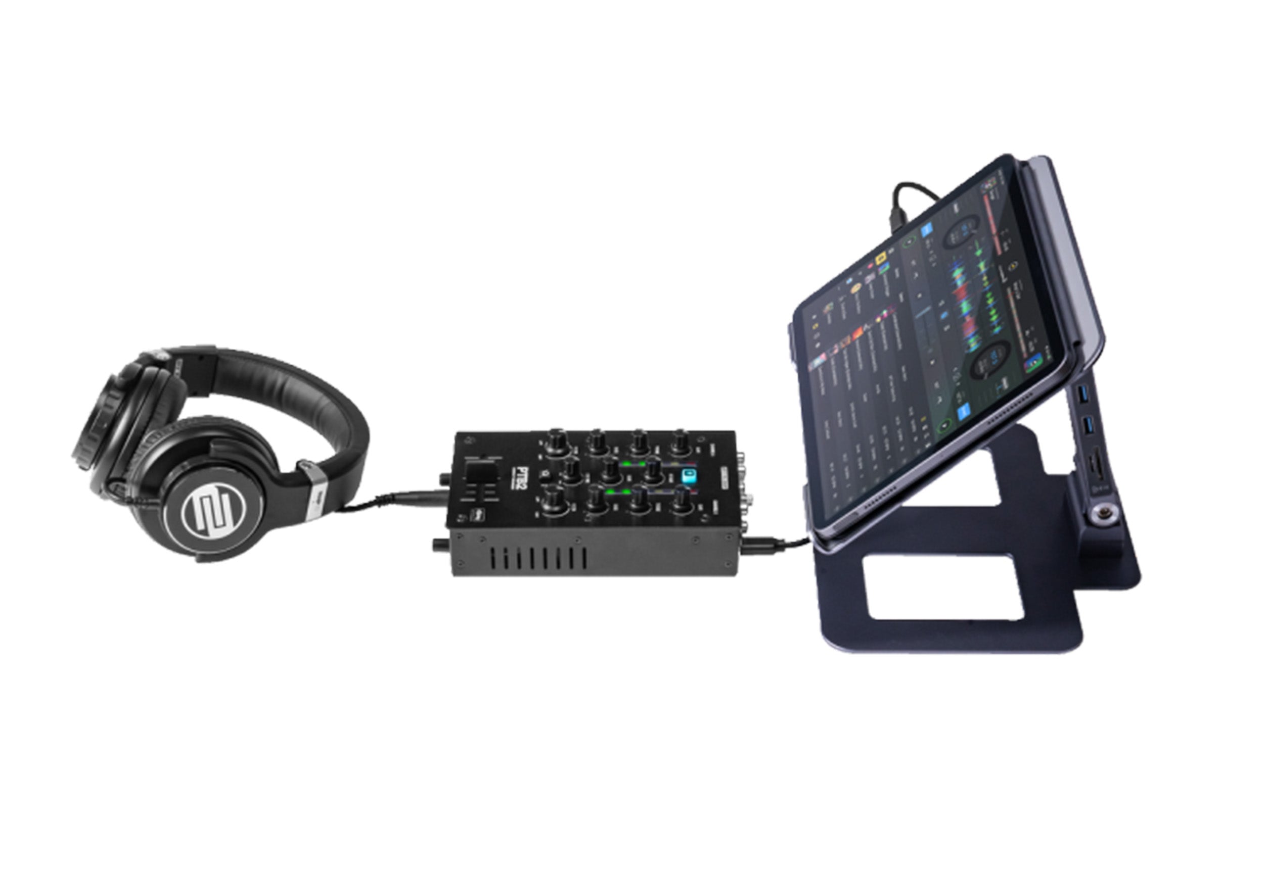 Reloop PTB-2 Portable and Compact 2+1-Channel DJ Mixer with Bluetooth Interface by Reloop