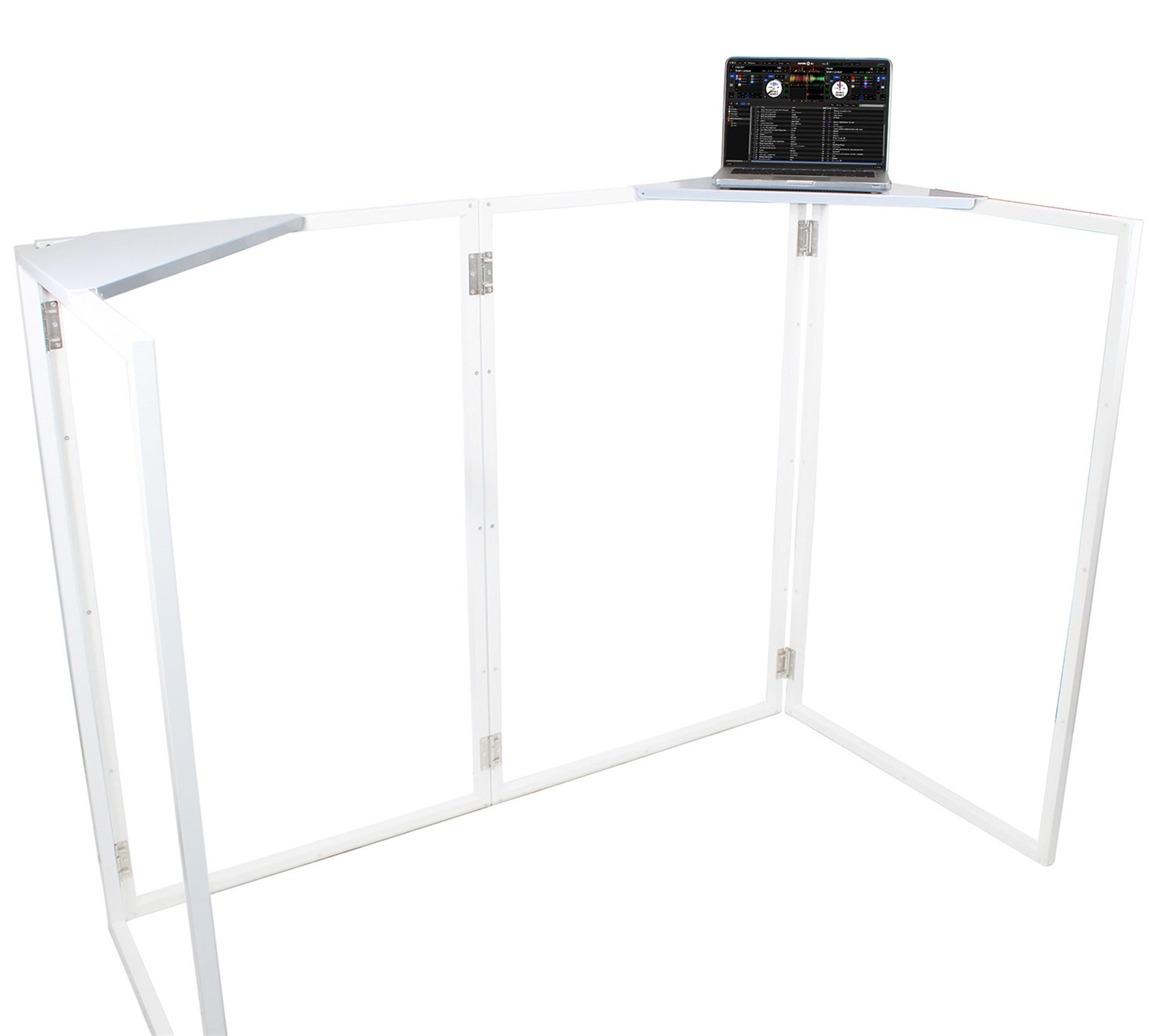 B-Stock: ProX XF-CSW X2, Set of 2 Aluminum Corner Shelves for DJ Facade - White by ProX Cases