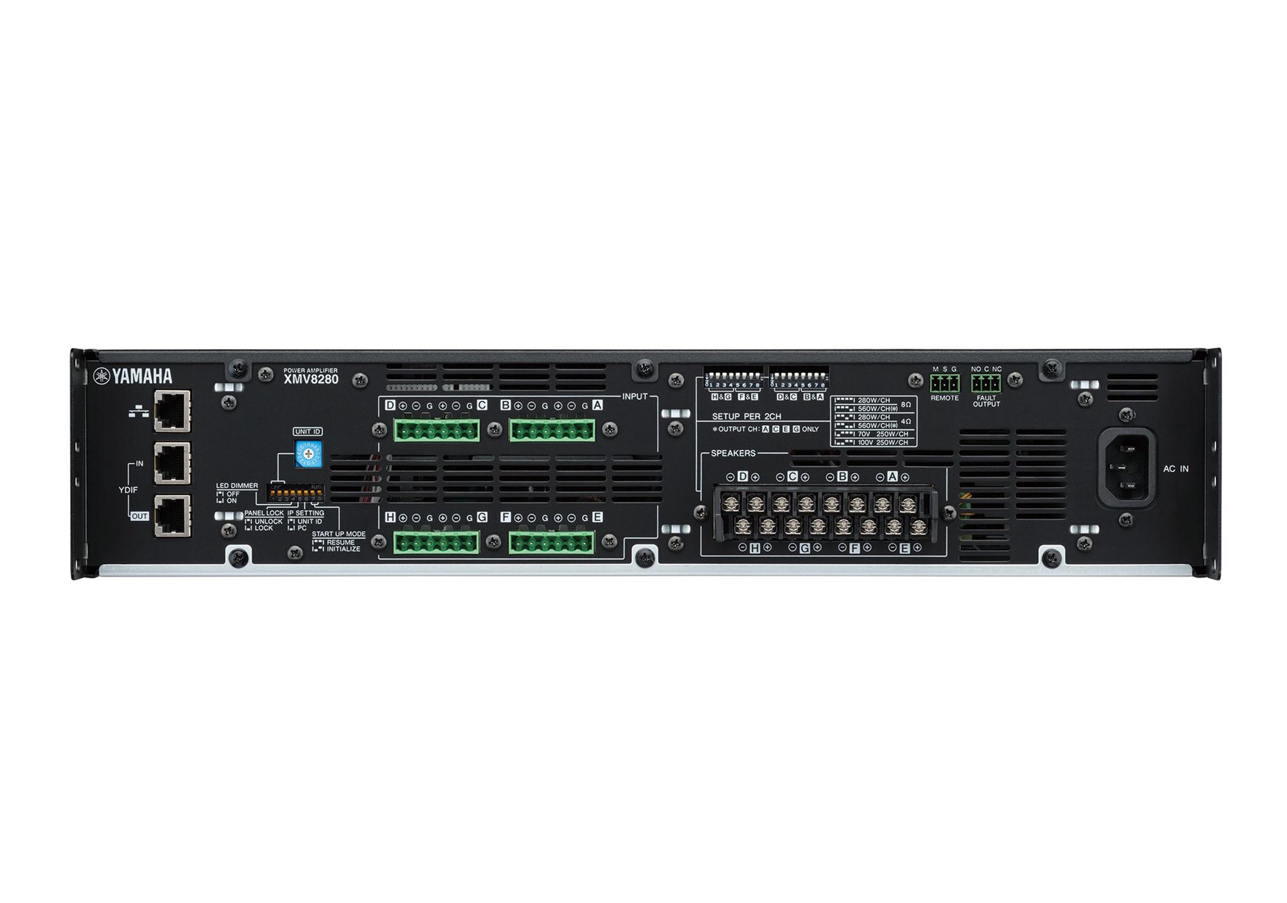 Yamaha XMV8280 8-Channel High-Performance Powered Amplifier - 2240W by Yamaha