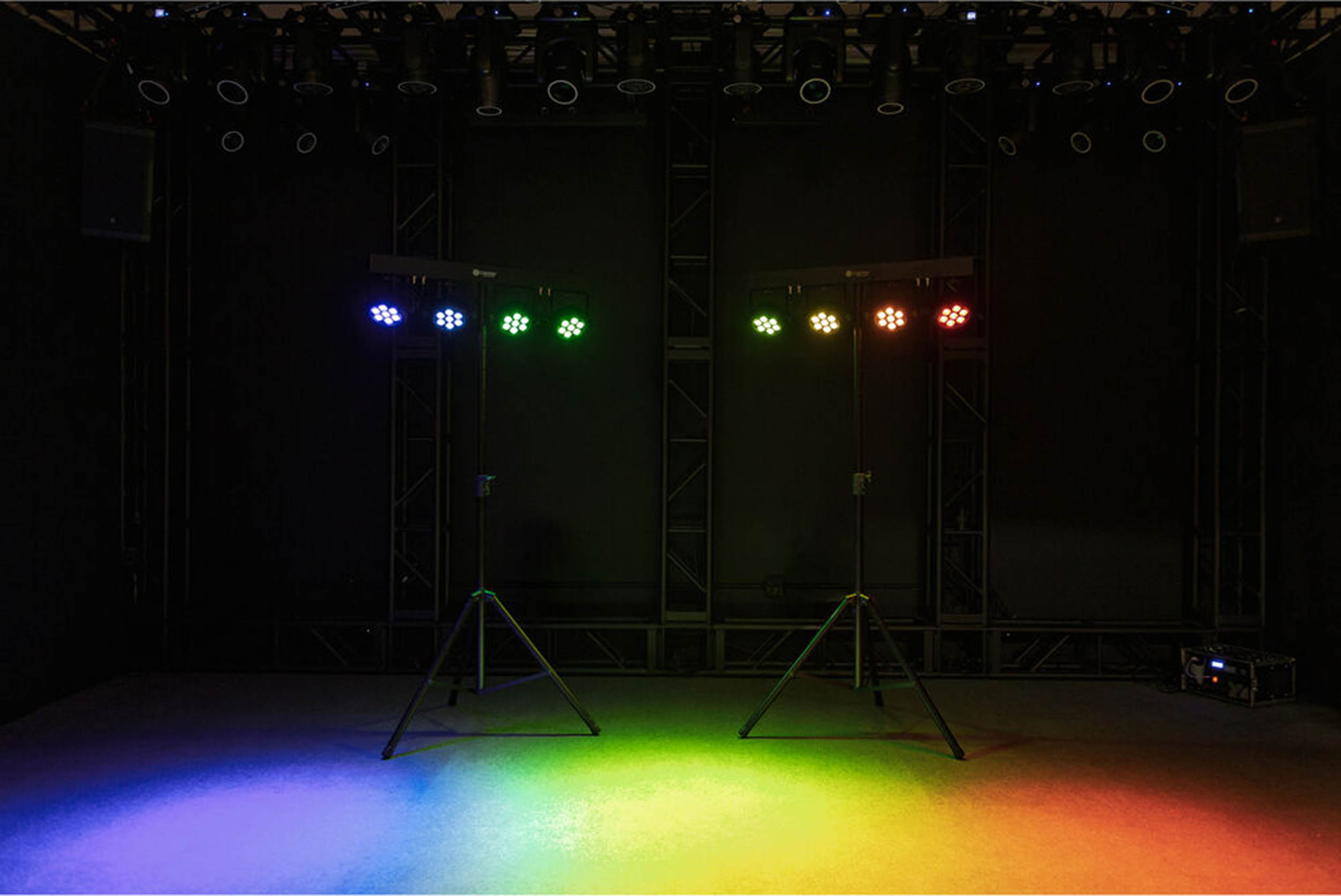 Colorkey CKU-3080 PartyBar Mobile 500 EL Battery-Powered All-in-One Multi-Effects Lighting Package by ColorKey