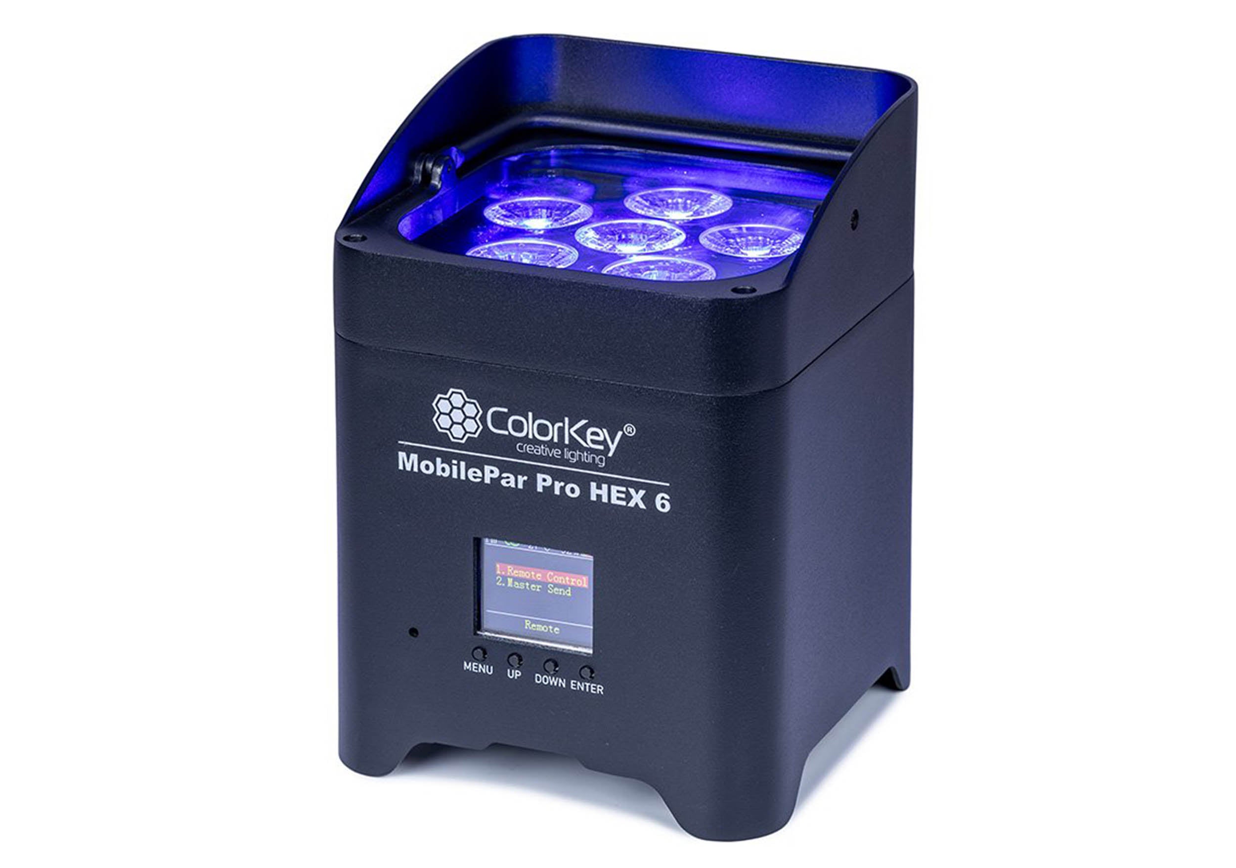 Colorkey CKU-6230 MobilePar Pro HEX 6 Wireless Battery-Powered RGBAW+UV LED Fixture by ColorKey