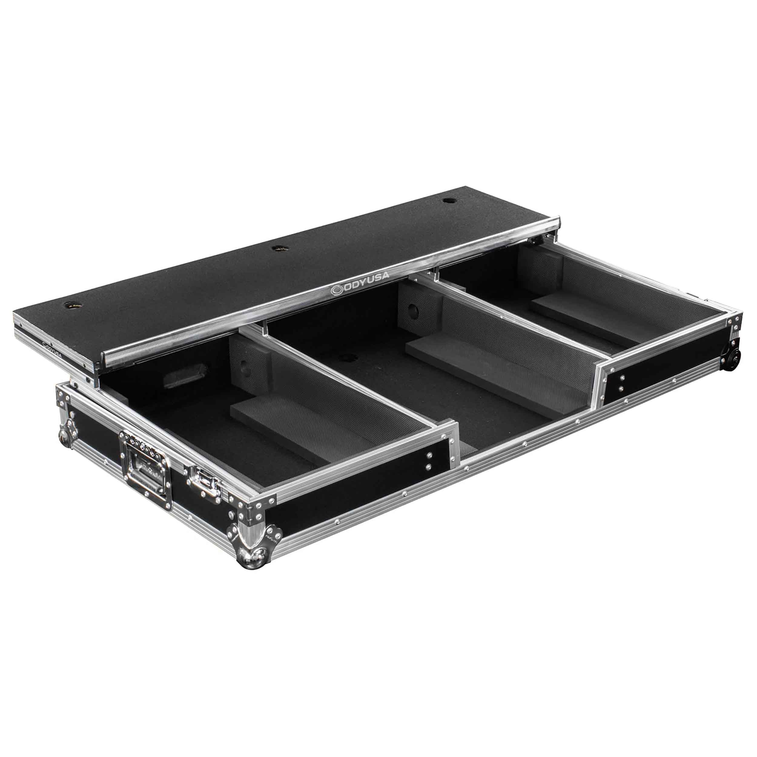 B-Stock: Odyssey FZGSDJMA9CDJW Glide Style DJ Coffin Flight Case with Wheels for DJM-A9 and CDJ-3000 or Similar Size Gear by Odyssey