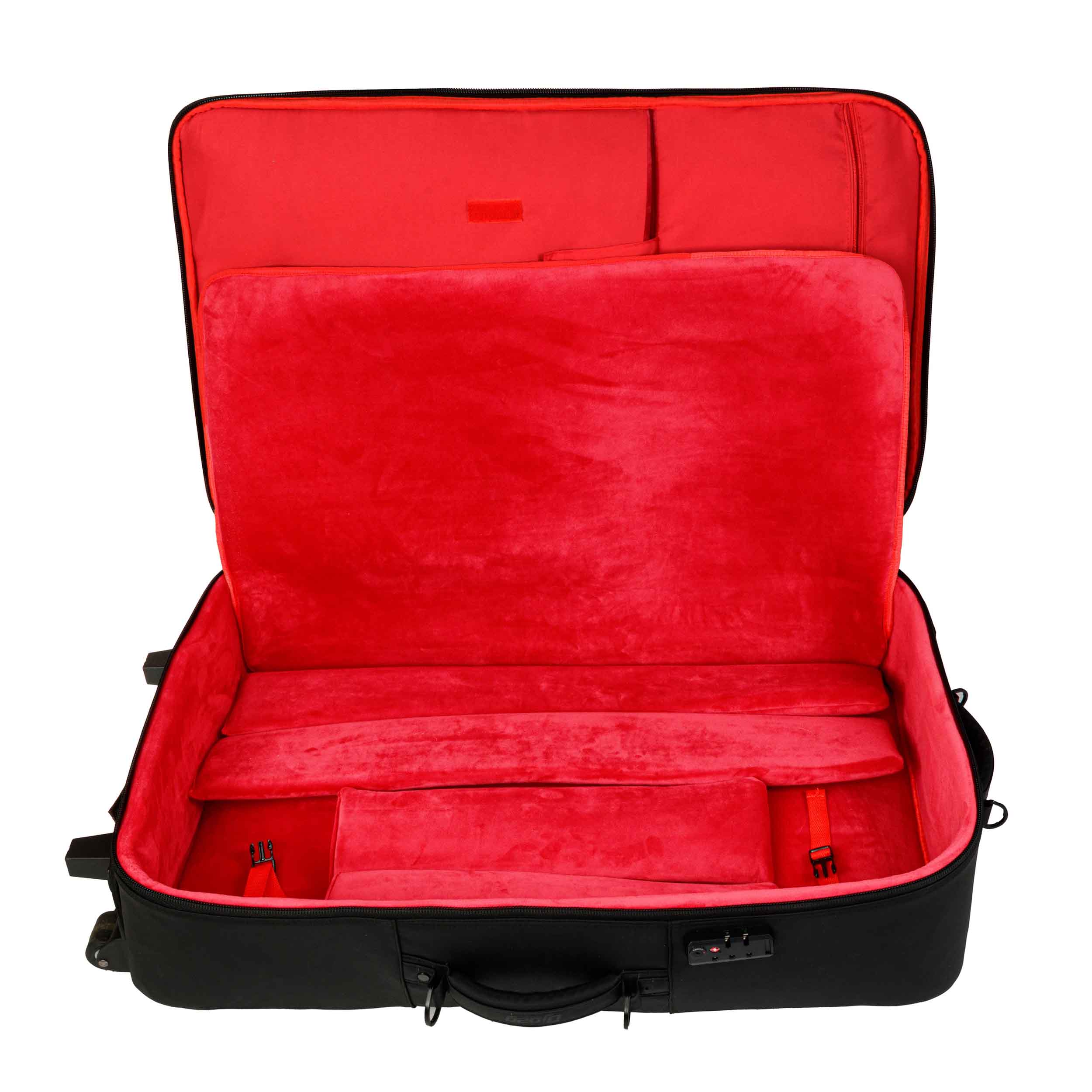 DJ BAG K-MAX PLUS MK2 SE Backpack with Wheels for Pioneer XDJ-RX3, RANE FOUR, DENON PRIME4+, SC LIFE4 by DGS USA