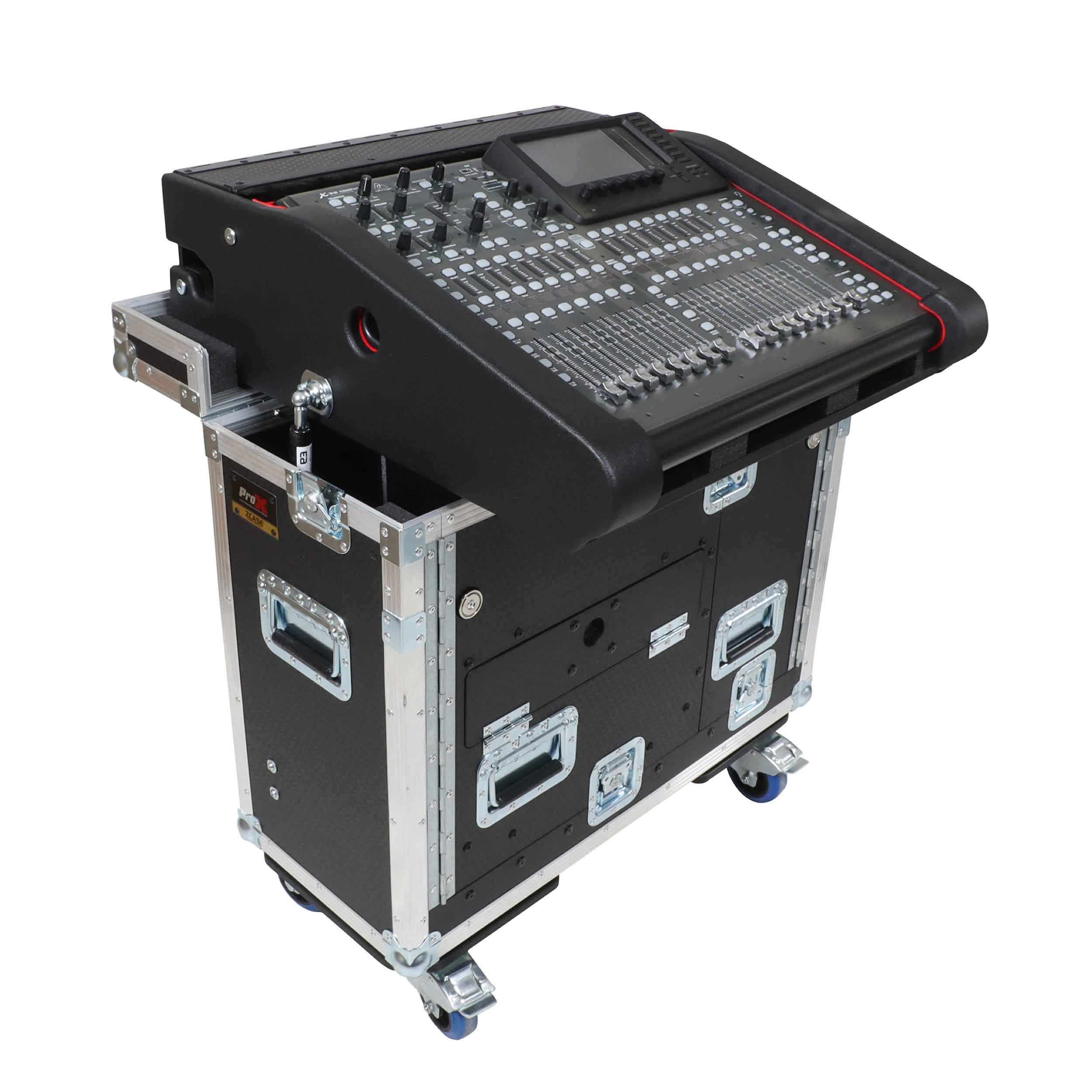 ProX XZF-BX32C Flip-Ready Easy Retracting Hydraulic Lift Case for Behringer BX32 Compact Console by ProX Cases