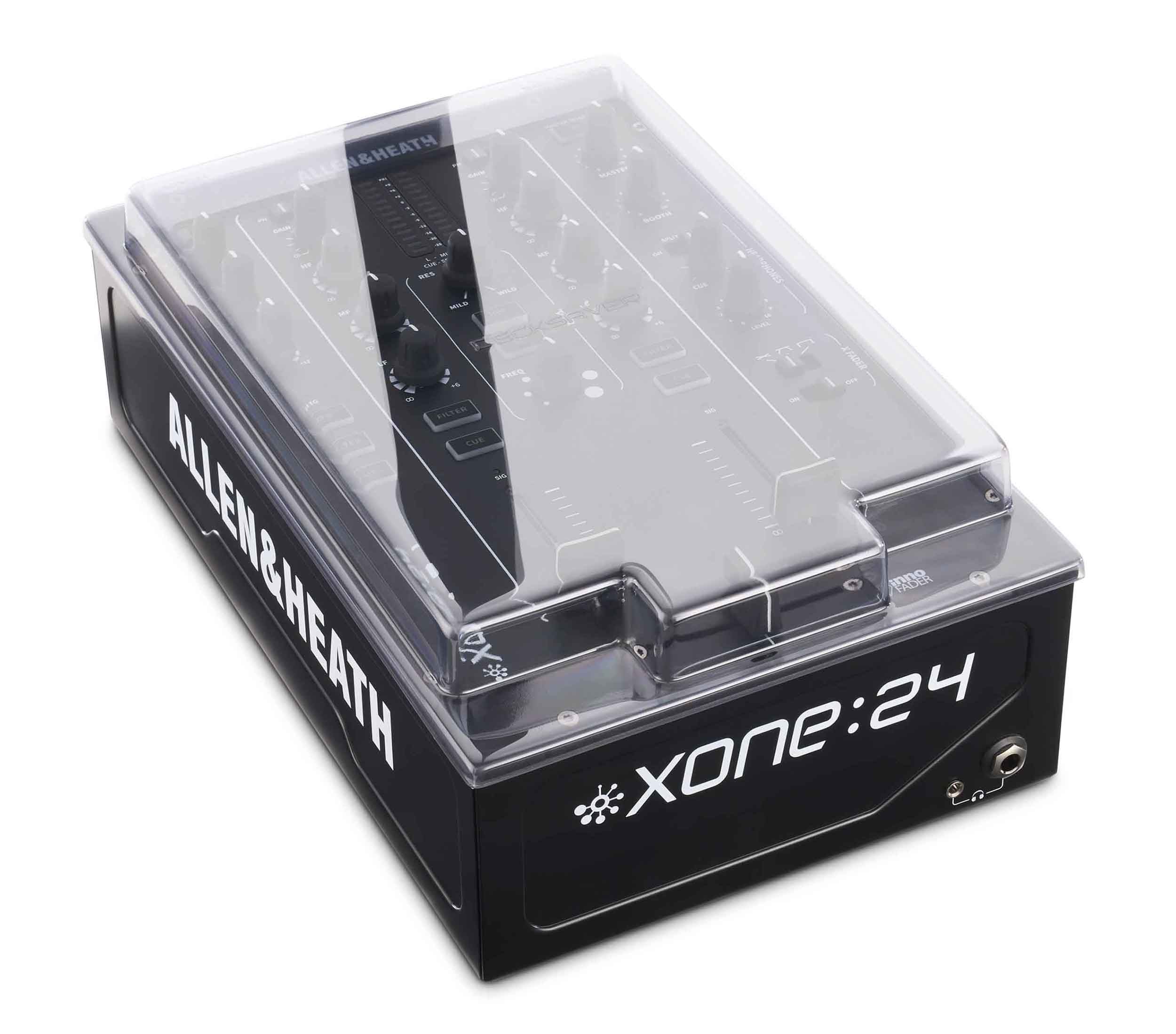 Decksaver DS-PC-XONE24 Smoked Clear Cover for Allen & Heath XONE:24 and 24C DJ Mixer by DECKSAVER