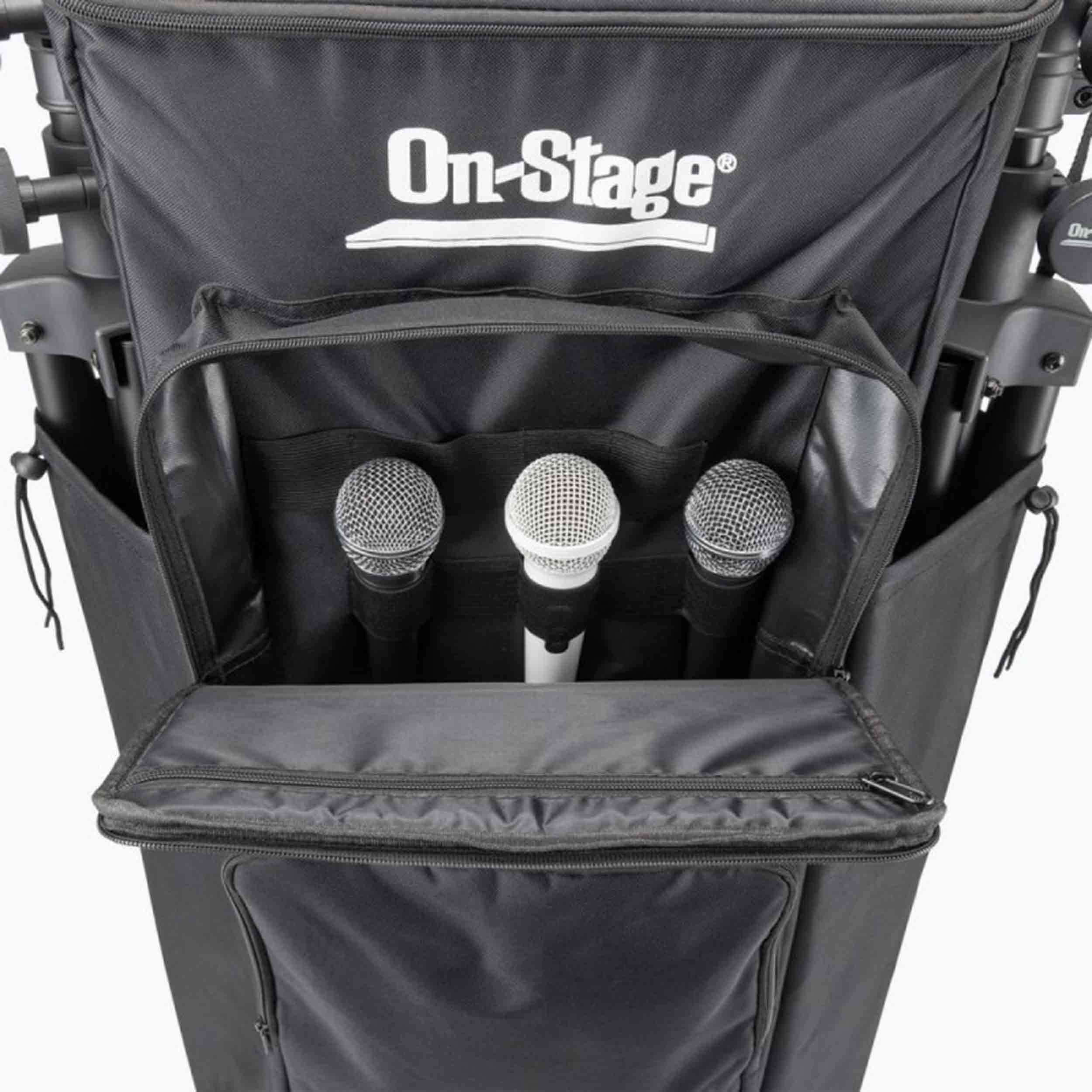 On-Stage GR9000 Rolling Gig Bag for Mic Stands, Cables, and DJ Gear by On-Stage