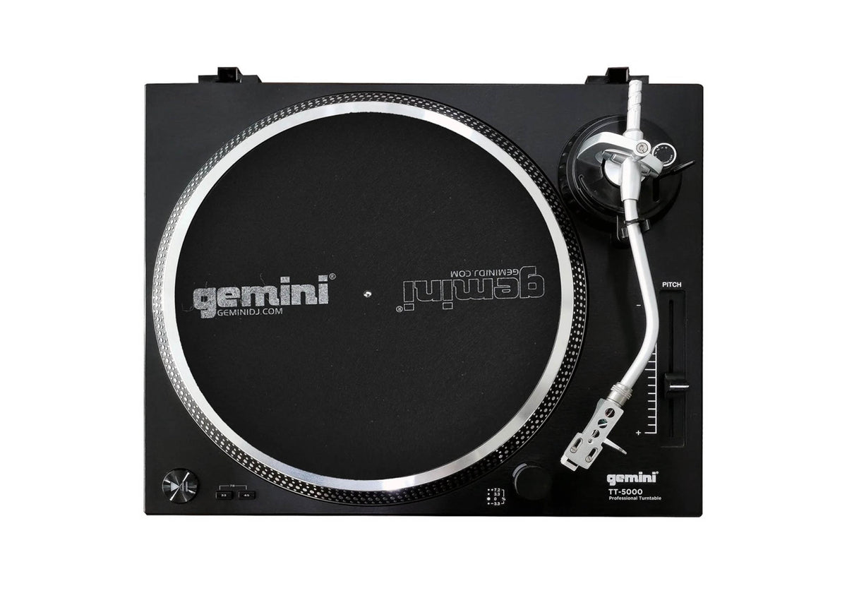 Gemini TT5000 Direct Drive DJ Professional Turntable for Vinyl Records