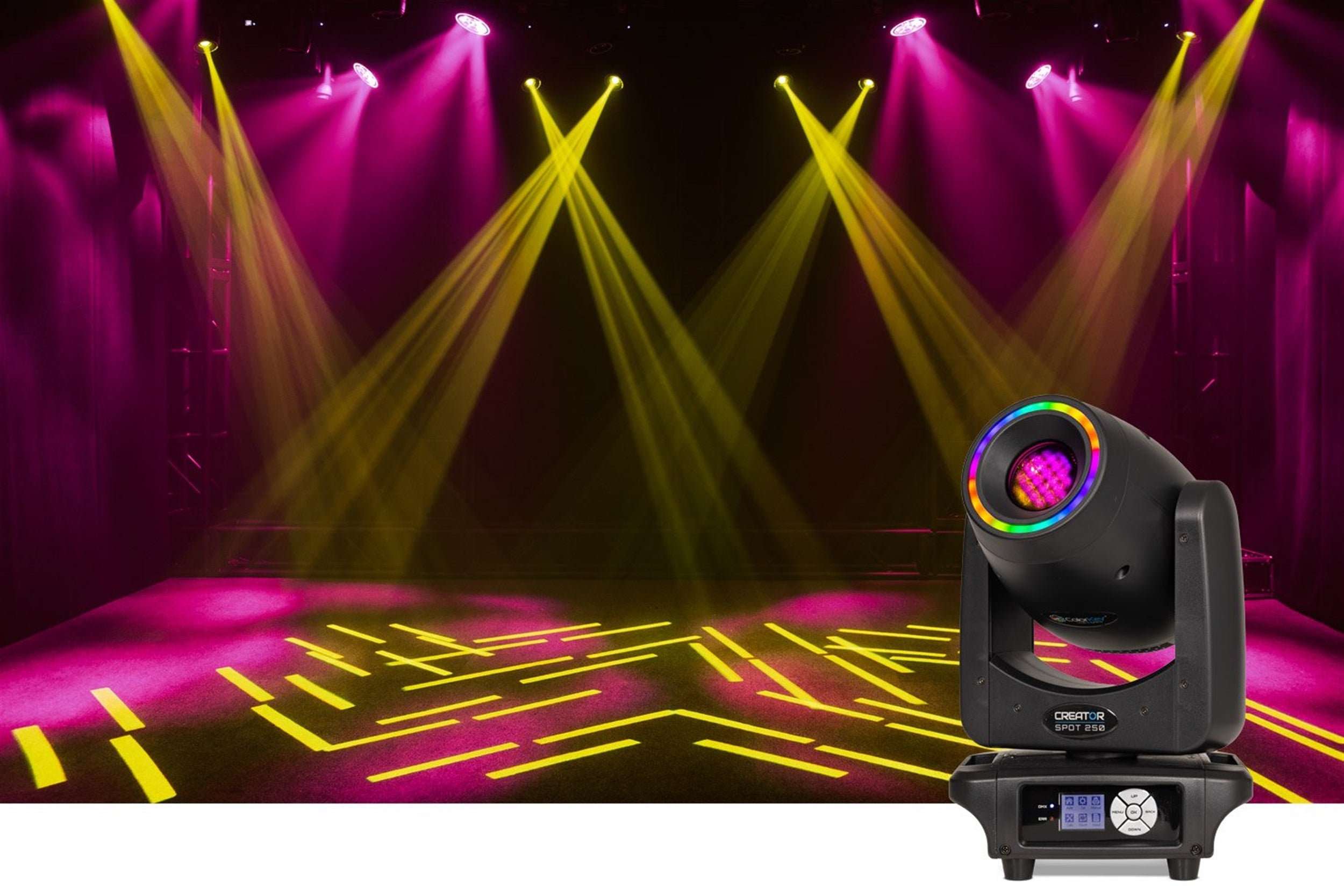 B-Stock: ColorKey CKU-5120 Creator Spot 250 Moving Head - Black by ColorKey