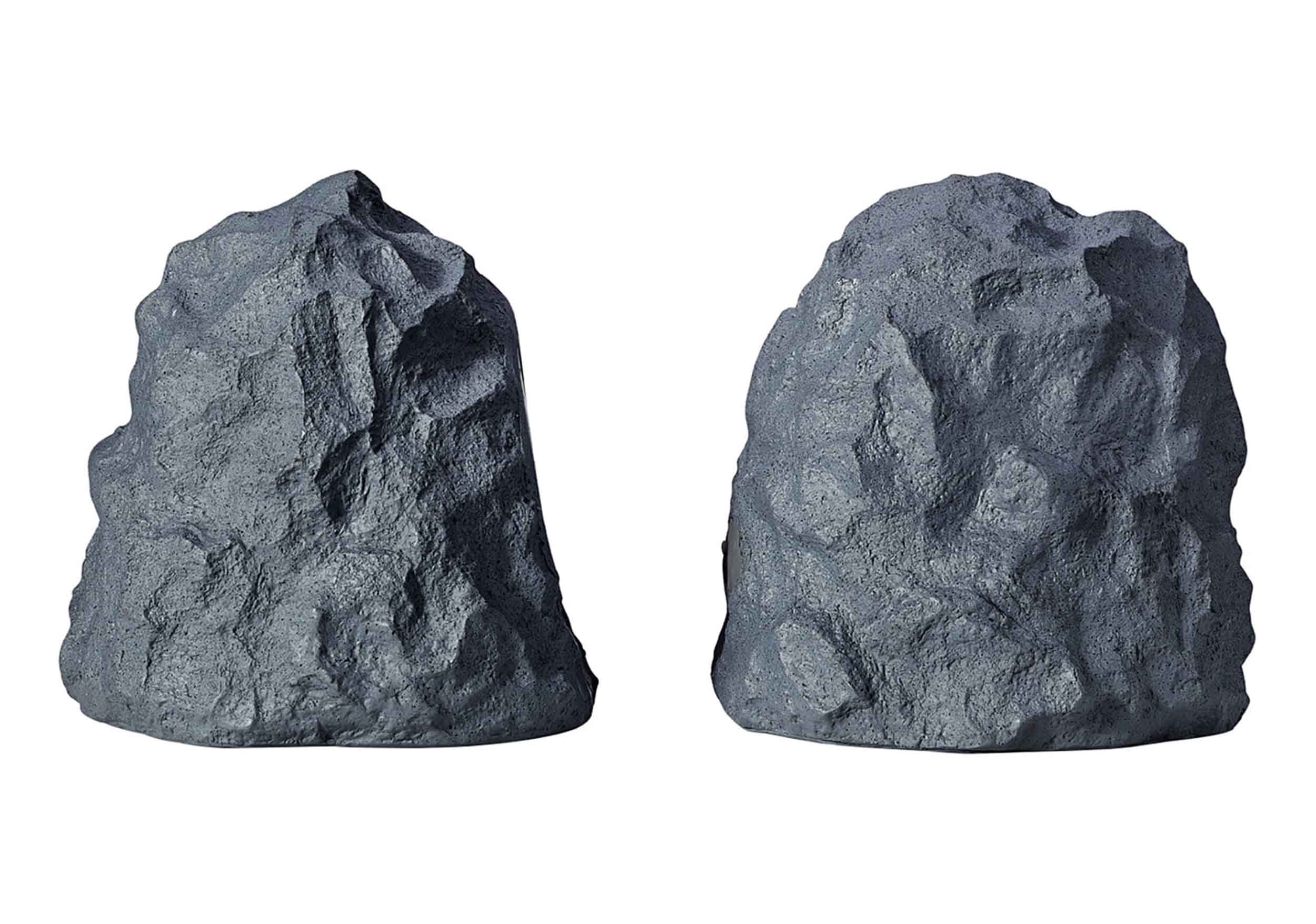 Gemini Sound GHRK-400-PR Pair of 4" Rechargeable Bluetooth Outdoor Rock Speakers with TWS Linking by Gemini Sound