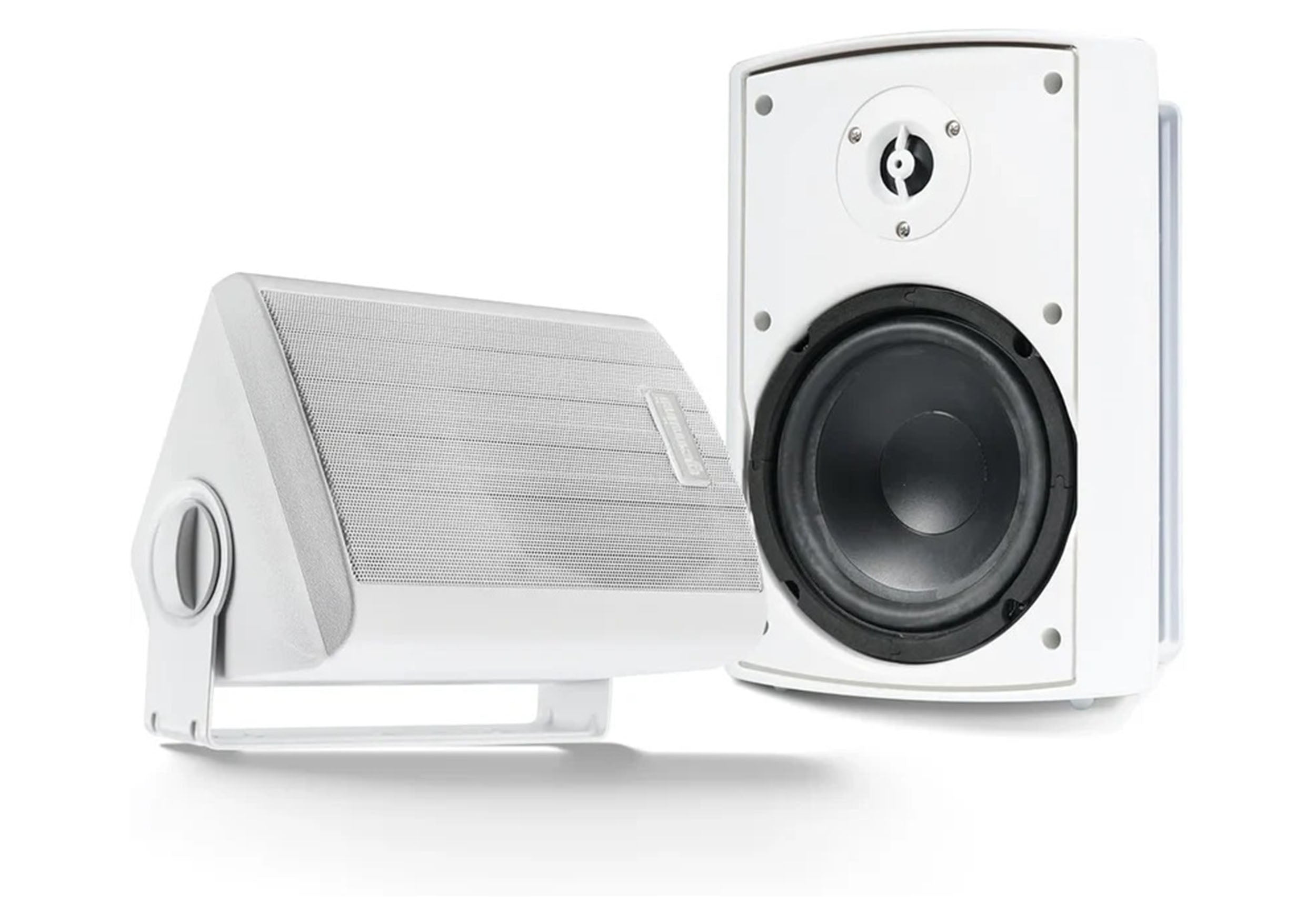 Gemini Sound GHSI-W525BT-PR-WHT Pair of 5.25" Waterproof Mountable Outdoor Bluetooth Speakers - White Finish by Gemini Sound